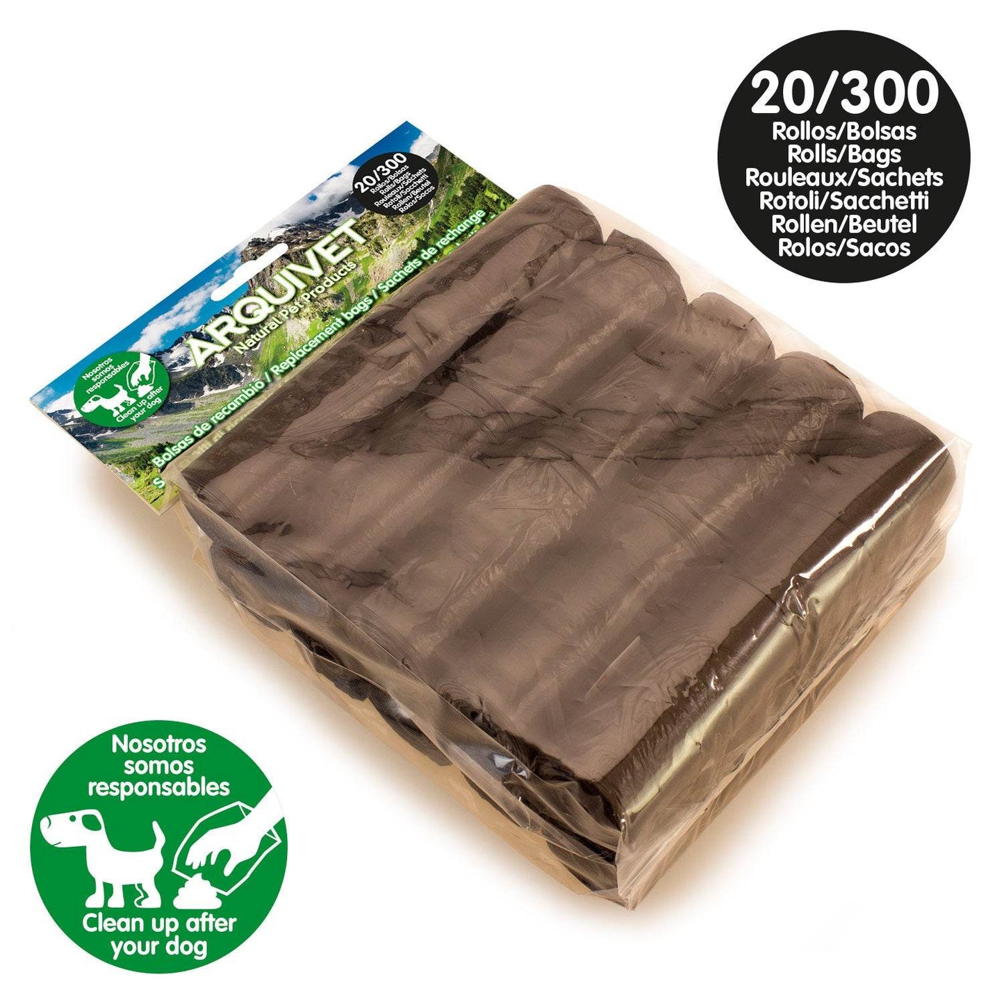 Bolsas negras recogida excrementos de perro - Arquivet