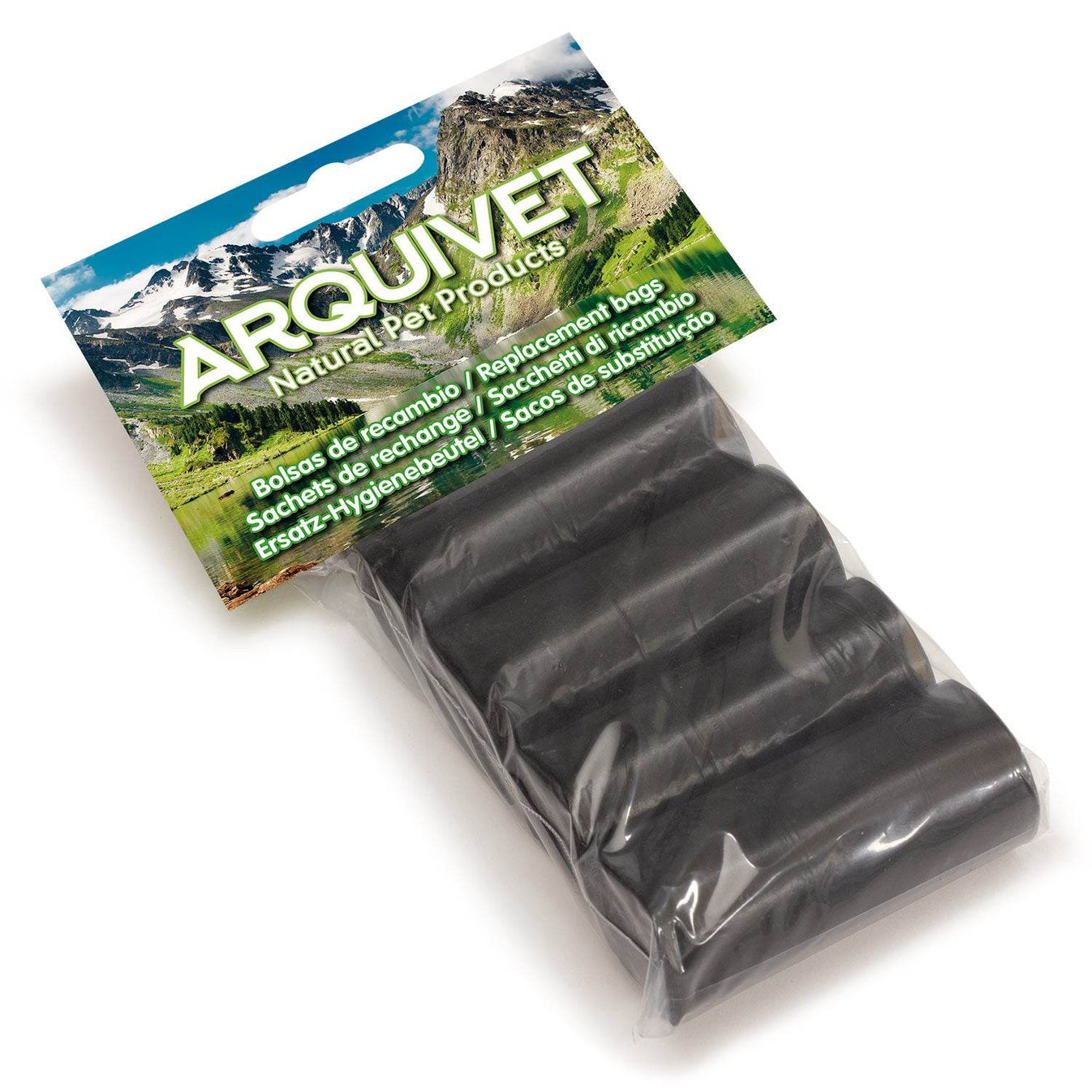 Black bags for collecting dog waste - Arquivet