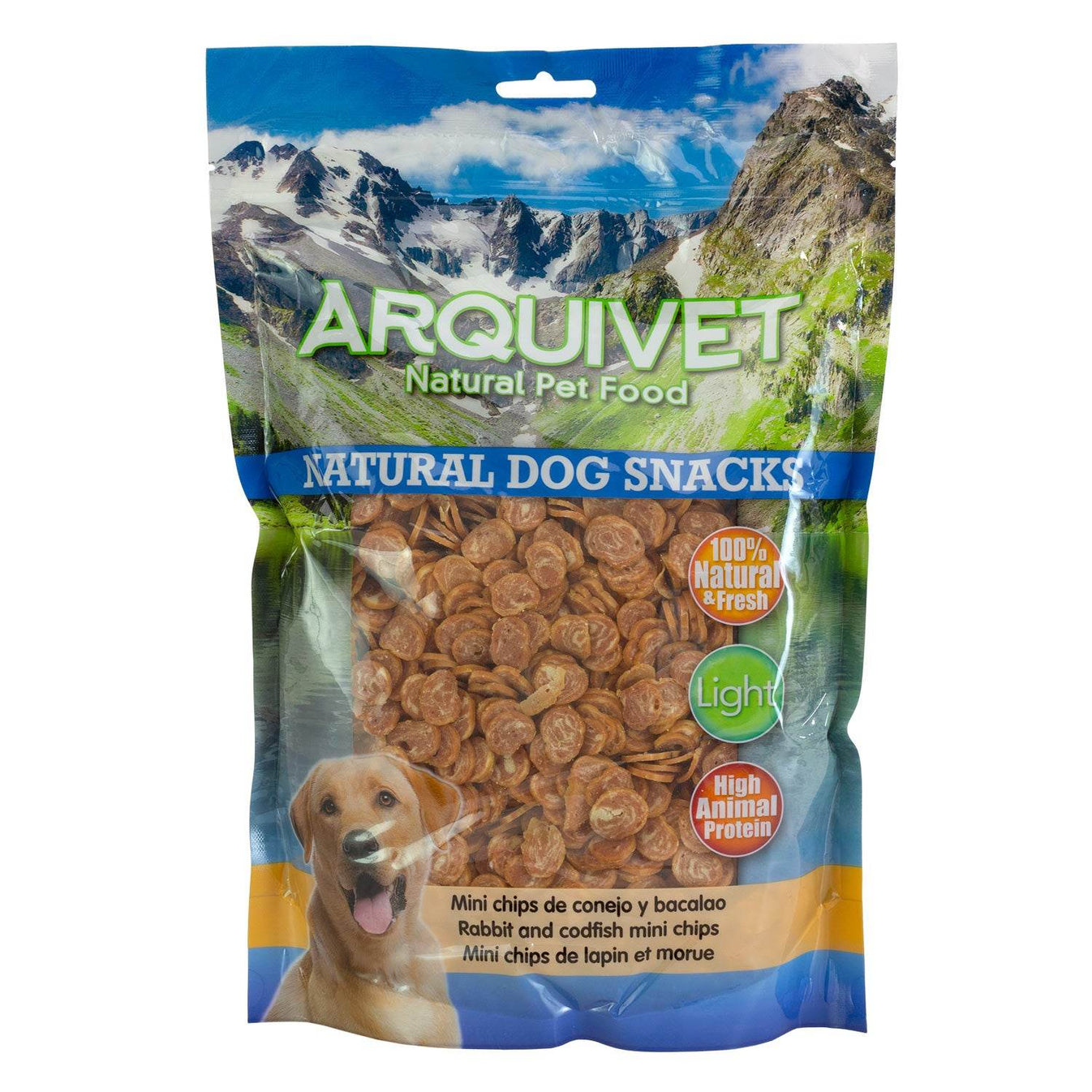 Mini rabbit and cod chips - Arquivet