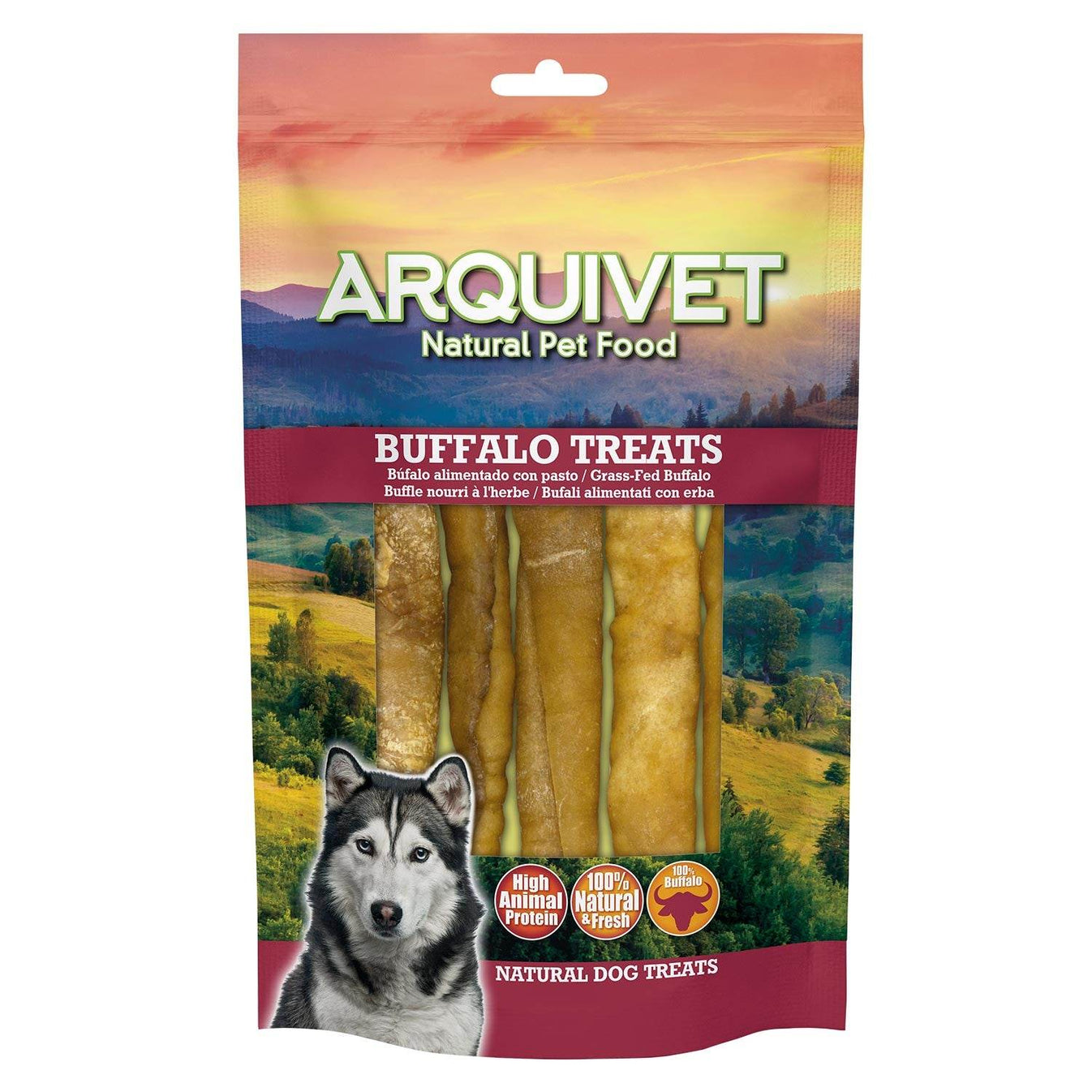 Buffalo Collagen Bars - 12 cm - 100 g - 5 units - Arquivet