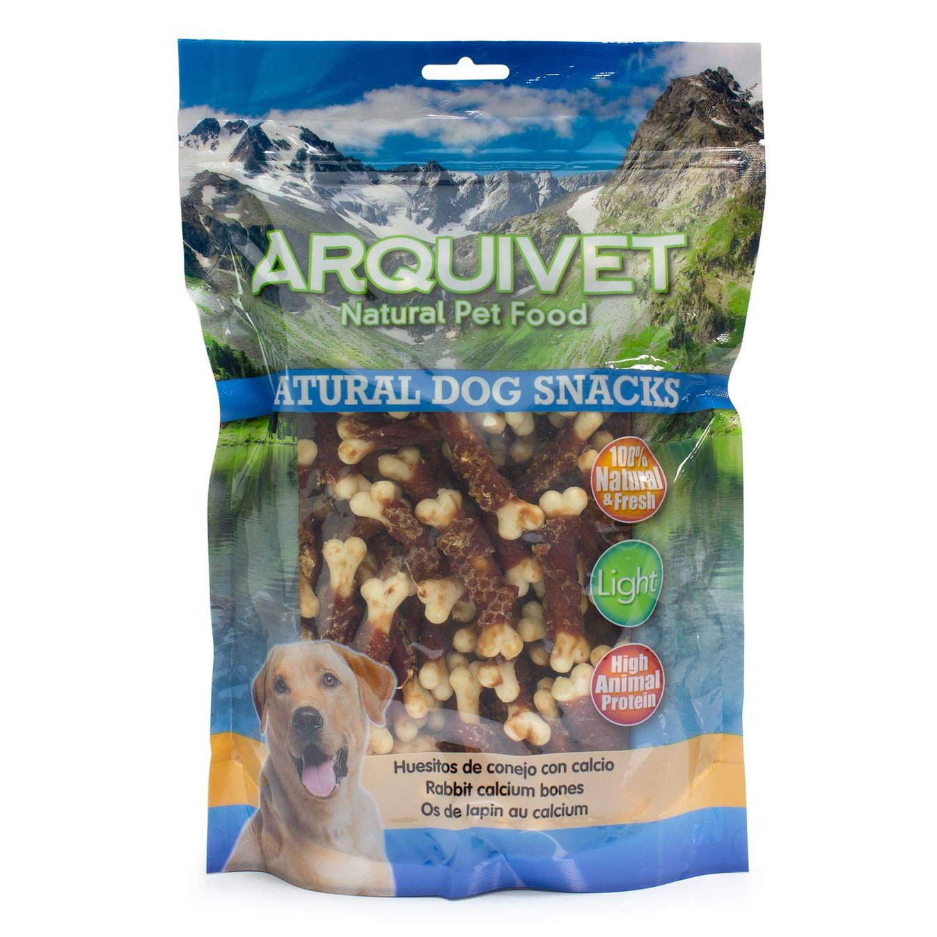 Rabbit bones with calcium - 13 cm - Arquivet