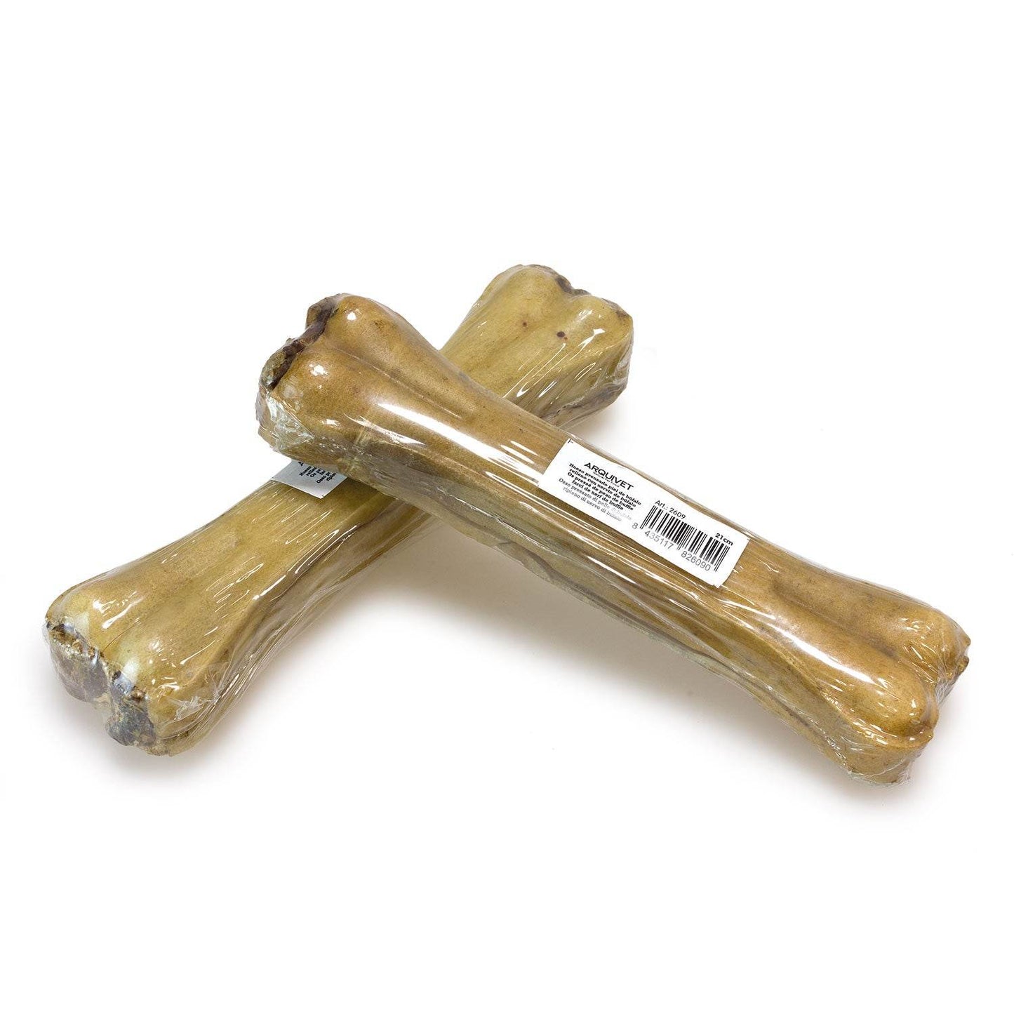 Hueso prensado piel de búfalo relleno con nervio de búfalo (retractilado) - Arquivet