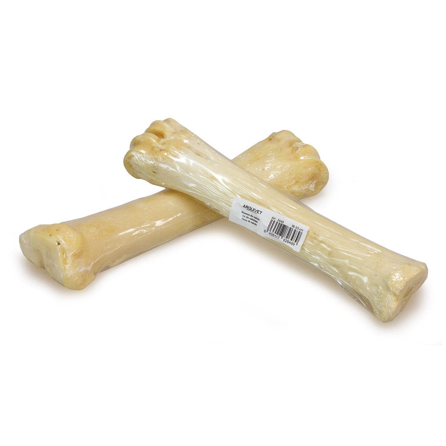 Huesos de Calcio de búfalo 18-25cm - Caja expositora de 16 unidades - 4.000 gr - Arquivet