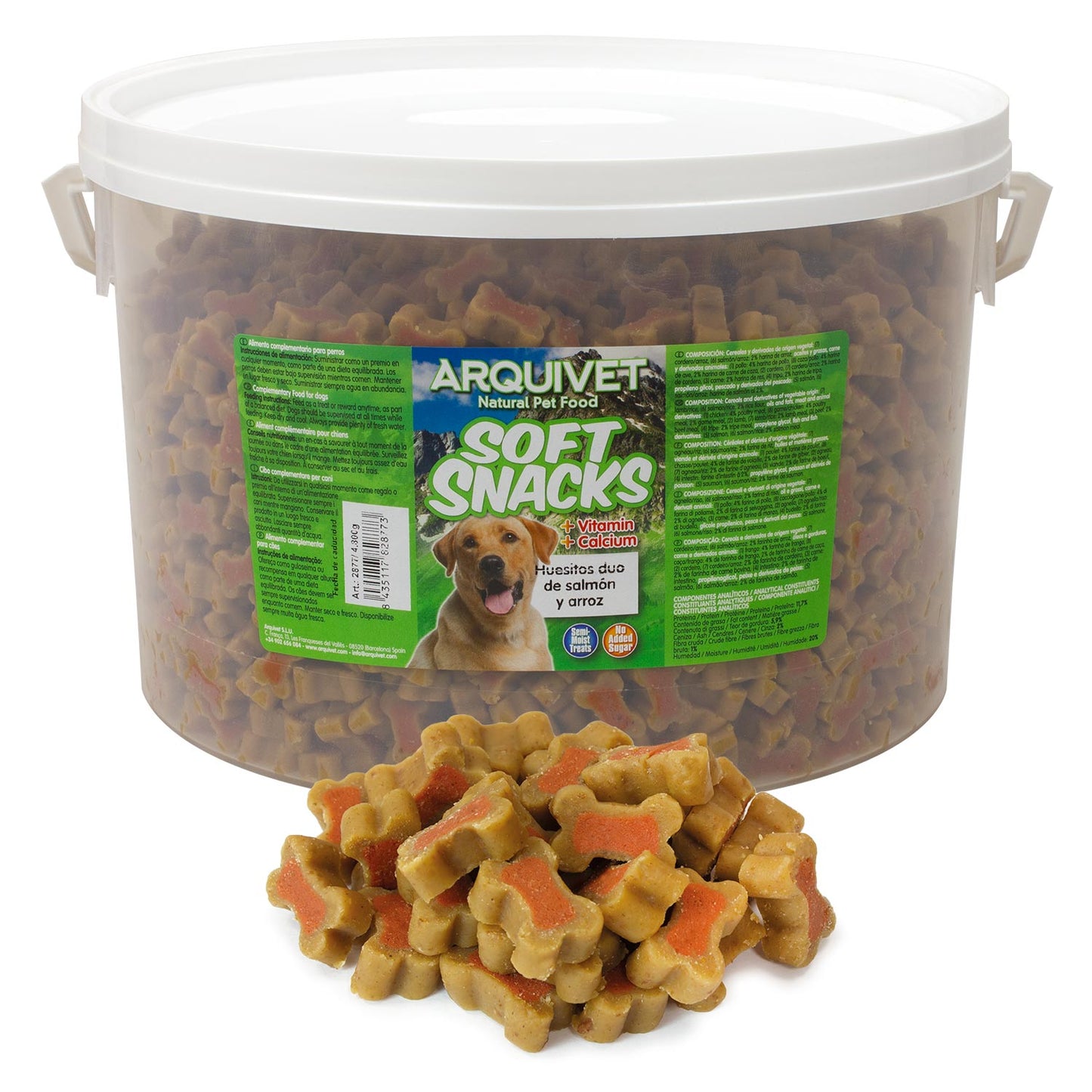 Huesitos duo de salmón y arroz - Soft Snacks