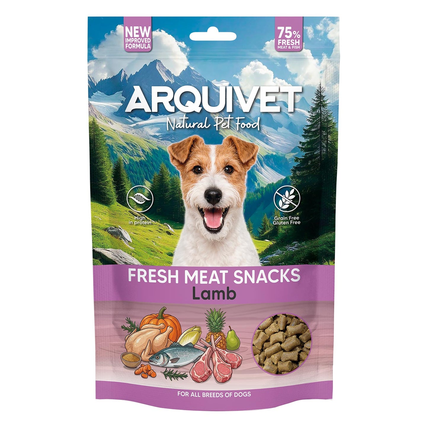 Petiscos de cordeiro semi-úmidos