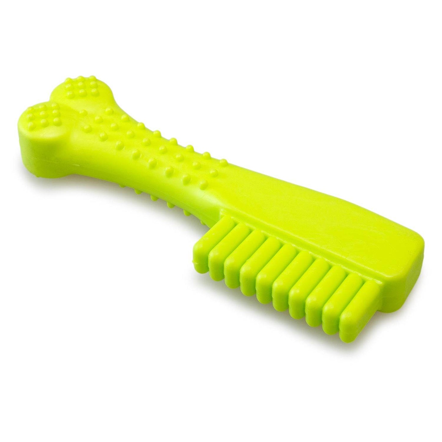 Cepillo de dientes verde de goma - 15cm - Arquivet