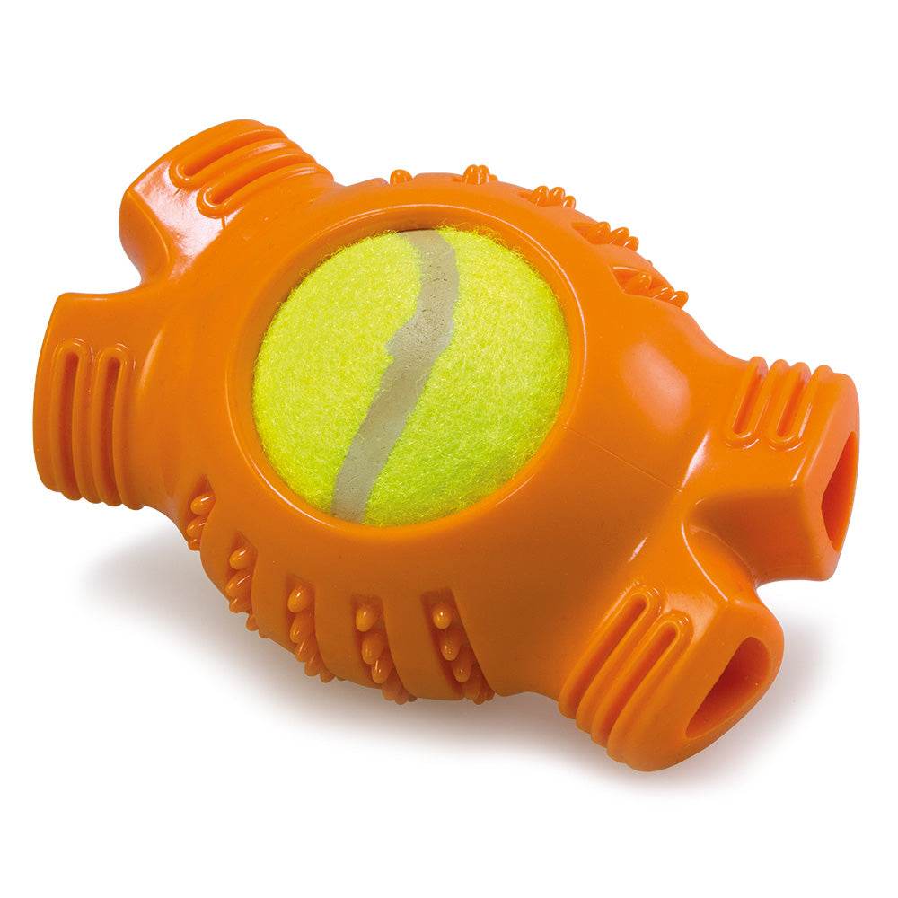 Hueso naranja con pelota de tenis - Arquivet