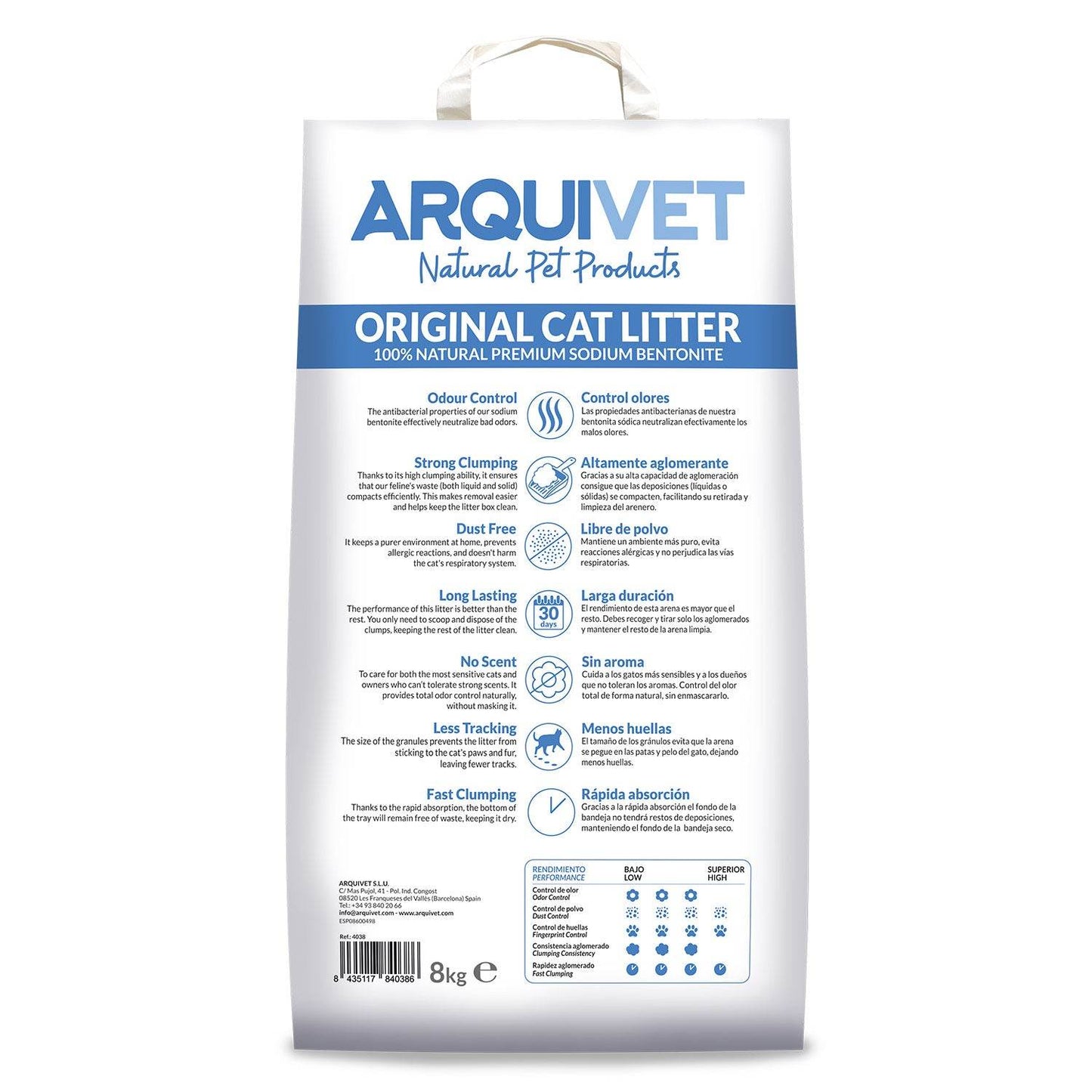 Original Cat Litter - Arena de bentonita sódica - Arquivet