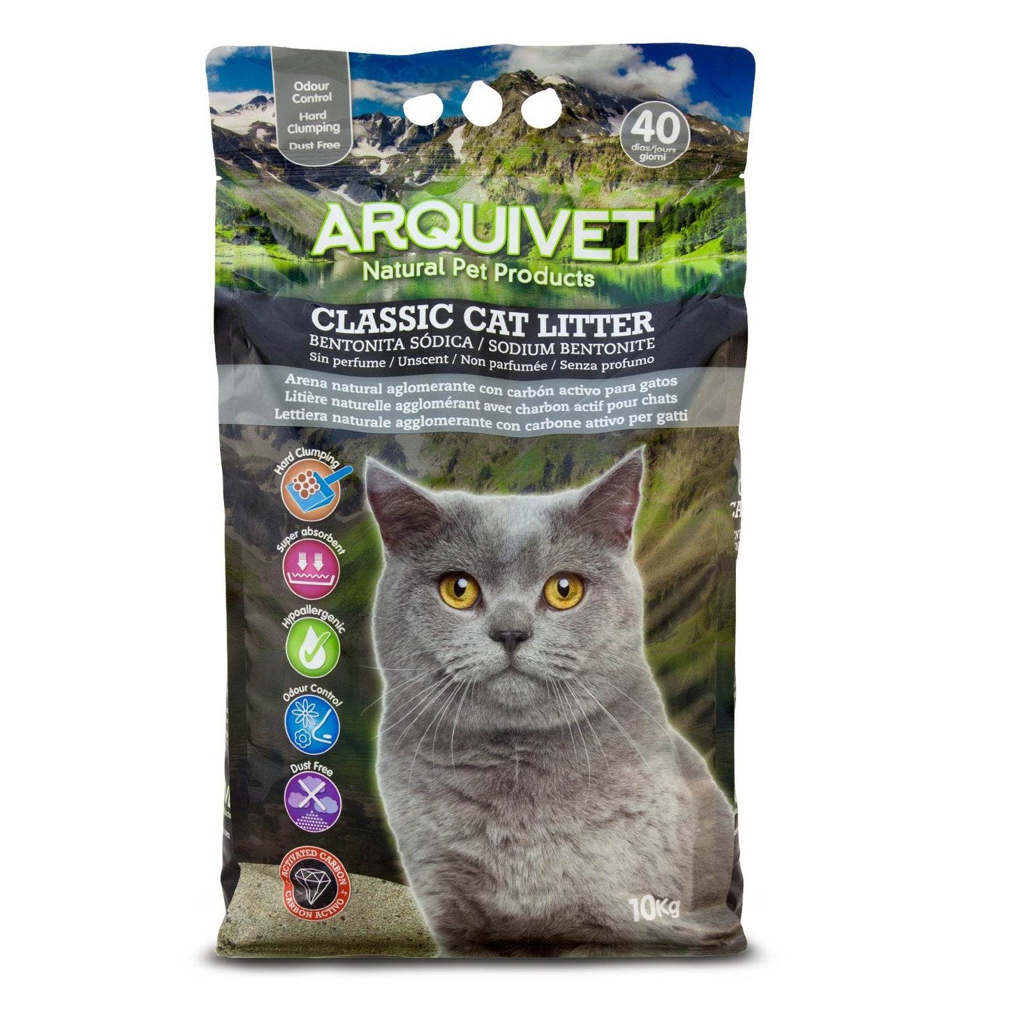 Classic Cat Litter - Bentonita con carbón activo - Arquivet