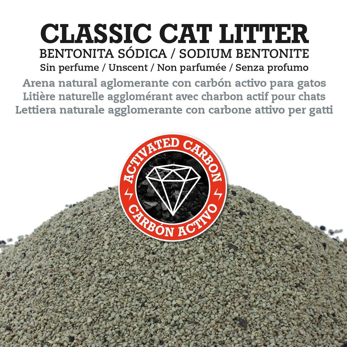 Classic Cat Litter - Bentonita con carbón activo - Arquivet