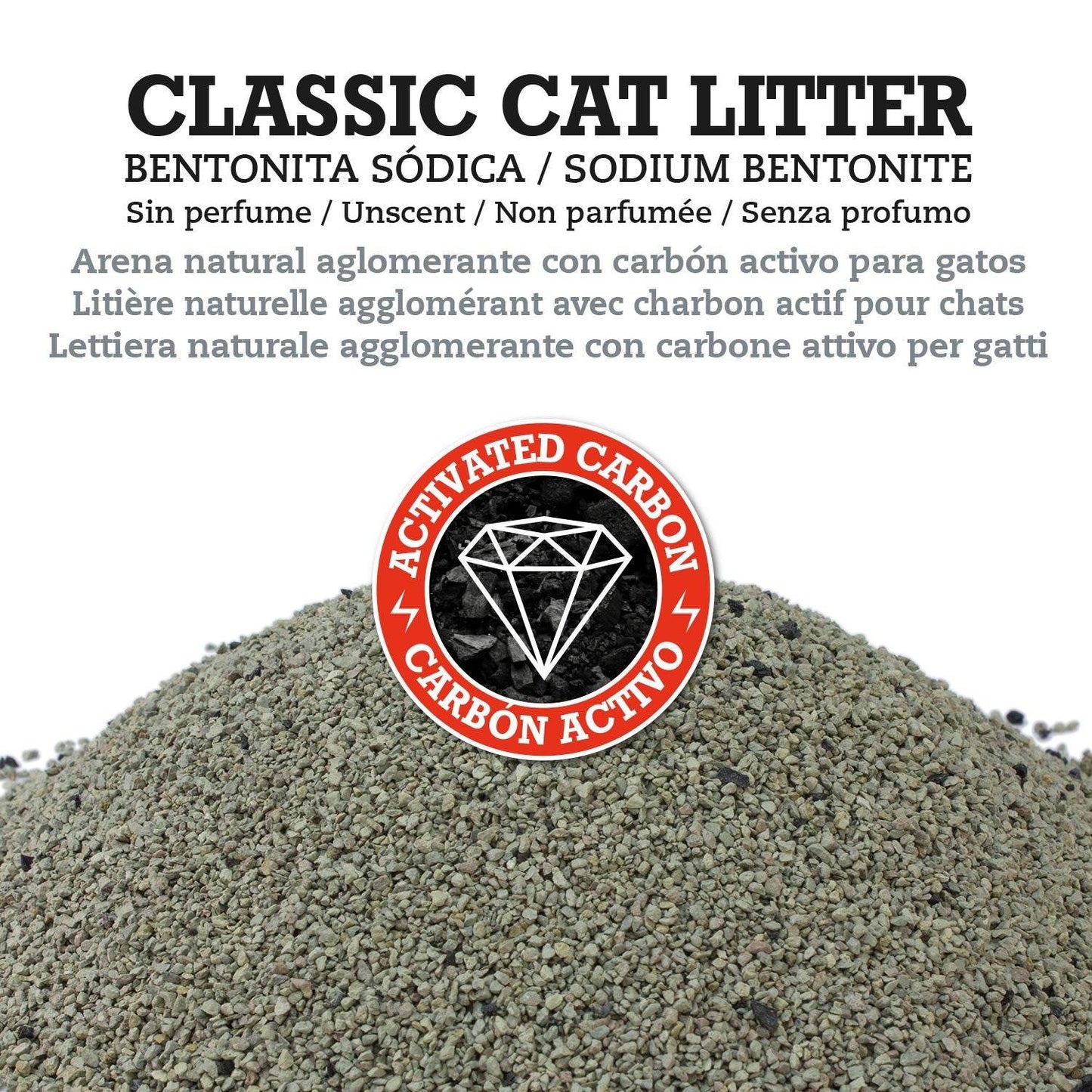 Classic Cat Litter - Bentonita con carbón activo - Arquivet