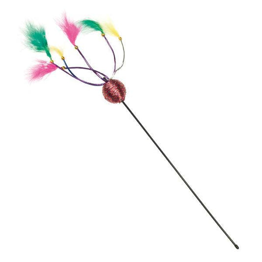 Stick with feathers and ball - Arquivet