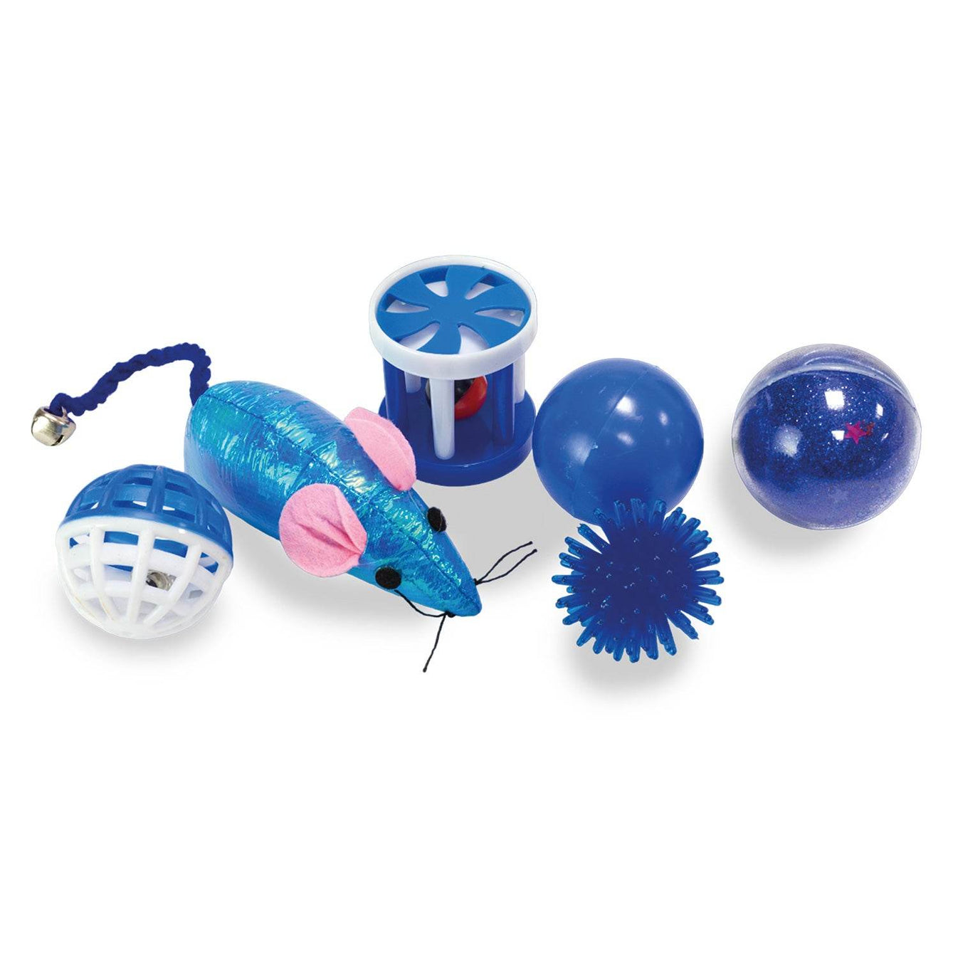 Kit of 6 different blue toys - Arquivet