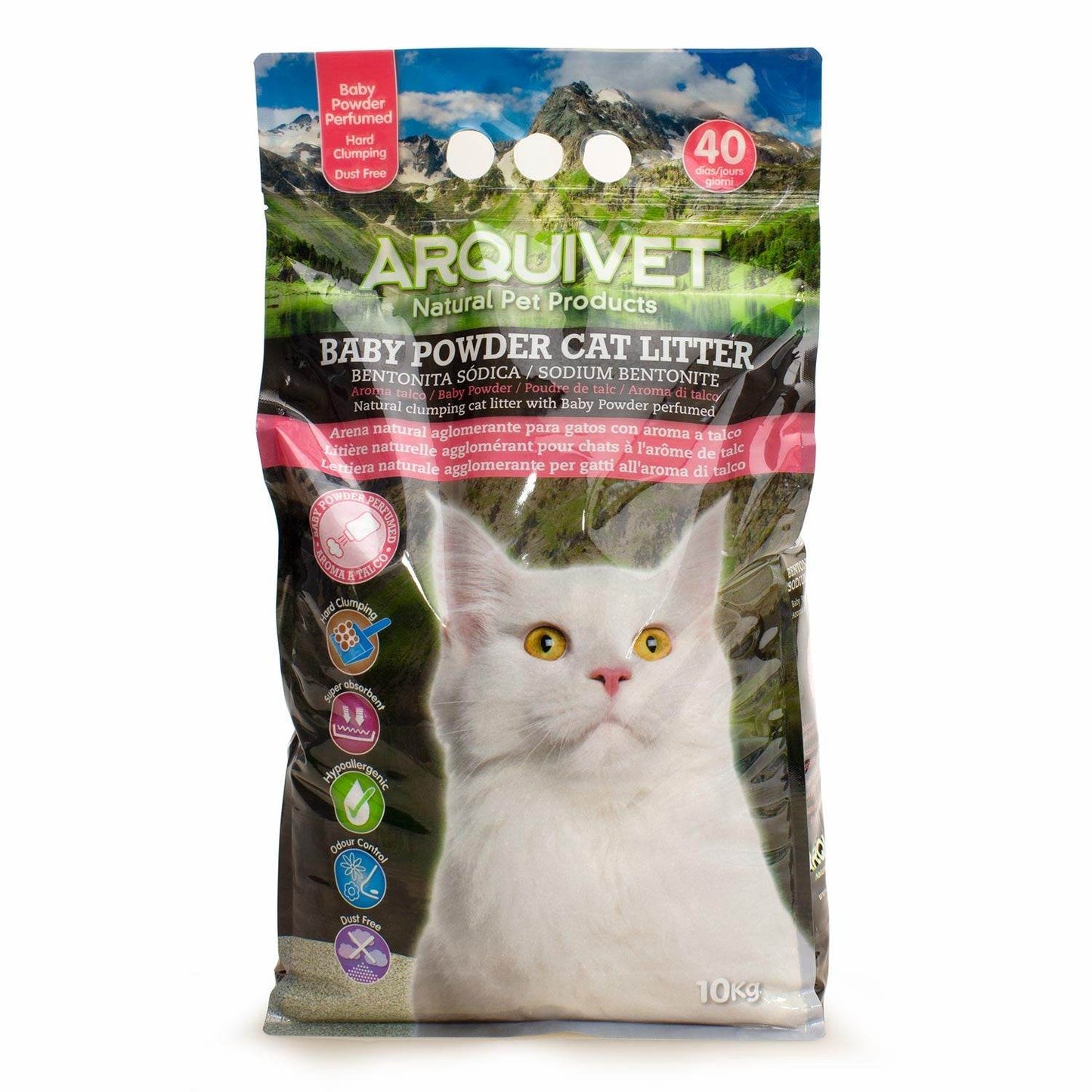 Baby Powder Cat Litter - Bentonita aroma a Talco - Arquivet