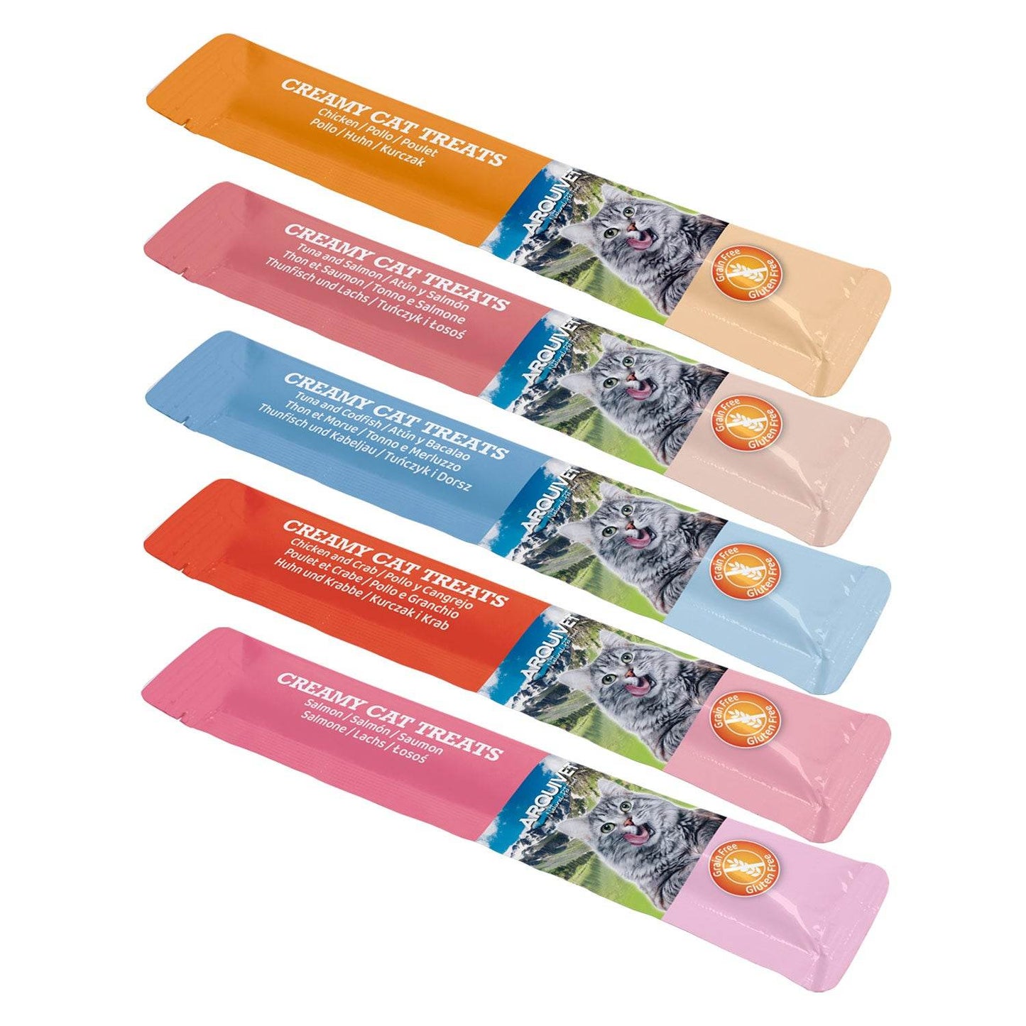 Snack cremosos - Variety Pack - 30 unidades de 14g - Arquivet