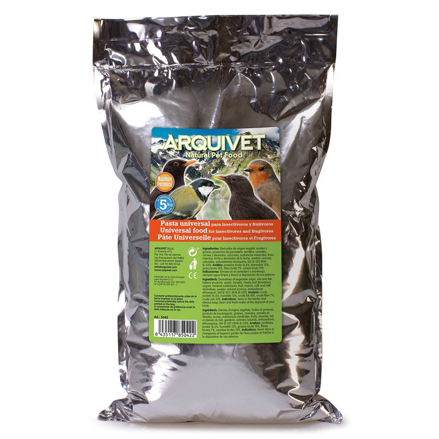 Pasta Universal para Insectívoros y Frutívoros - Arquivet