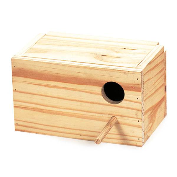 Nido Madera Agapornis Horizontal - Arquivet