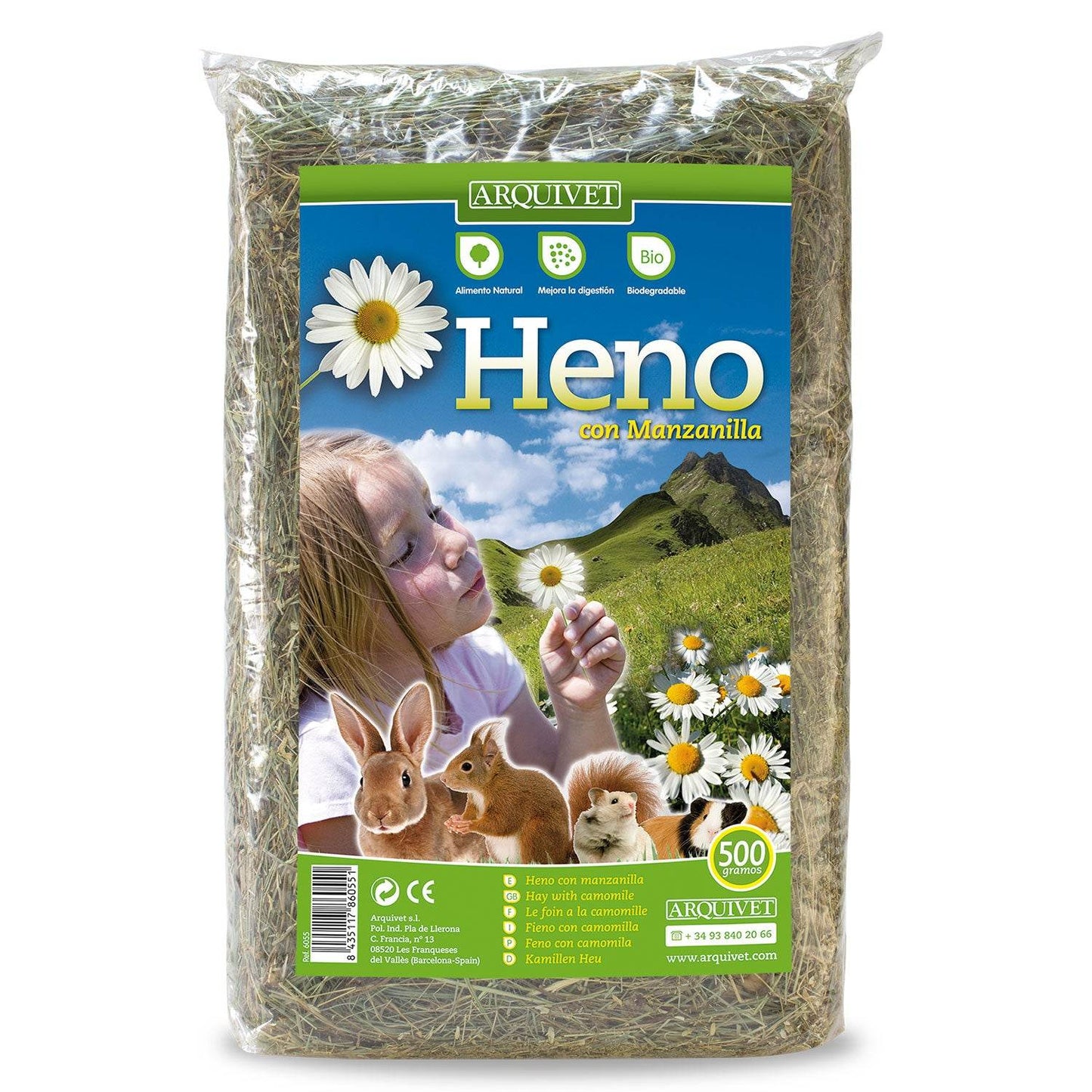 Heno con manzanilla 500 gr - Arquivet