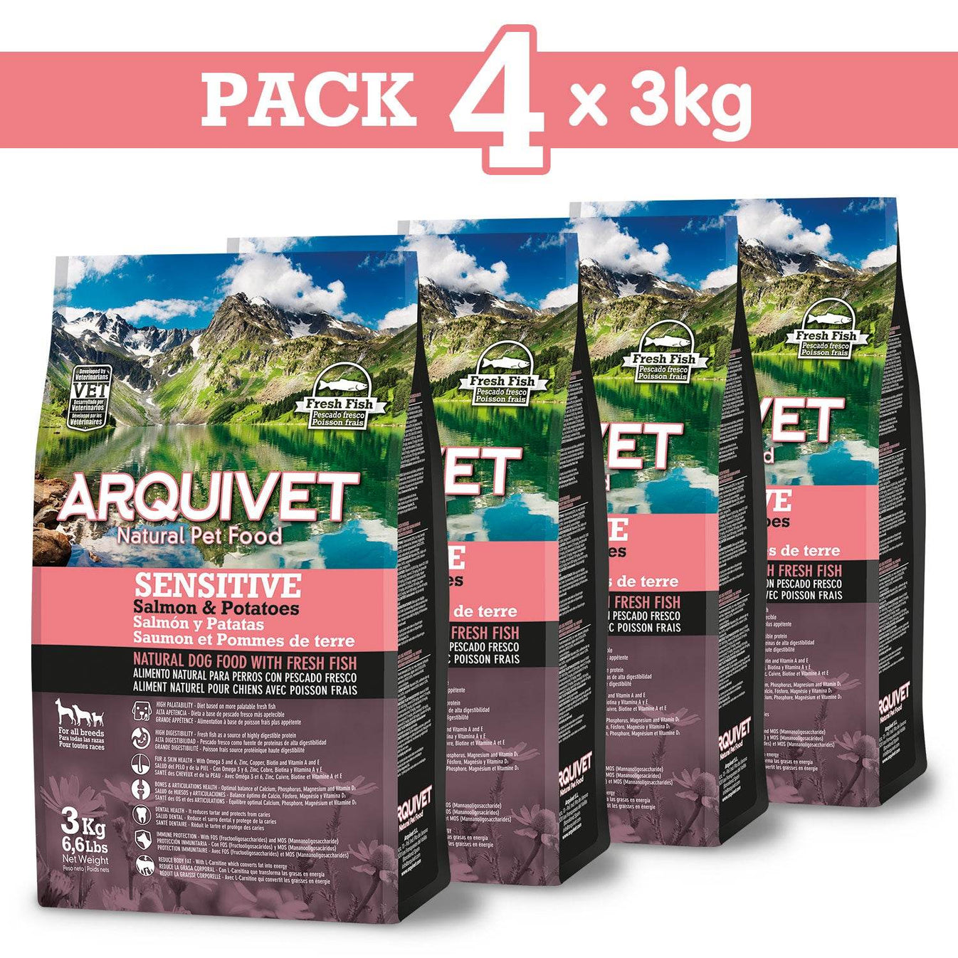 Super Premium Sensitive Salmon and Potato Feed (fresh fish) - Arquivet