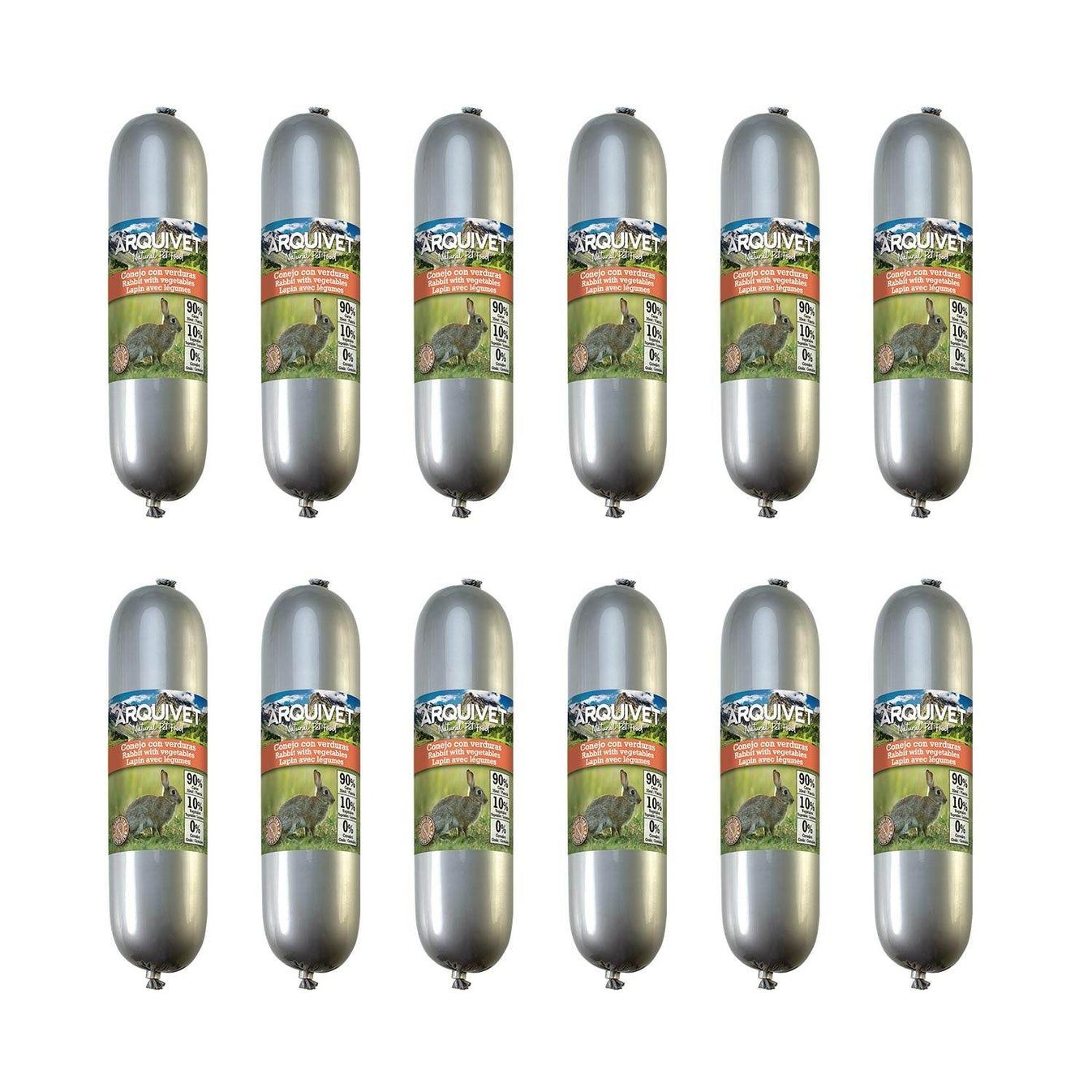 Natural Wet Food - Rabbit and Vegetables 500 g - Arquivet