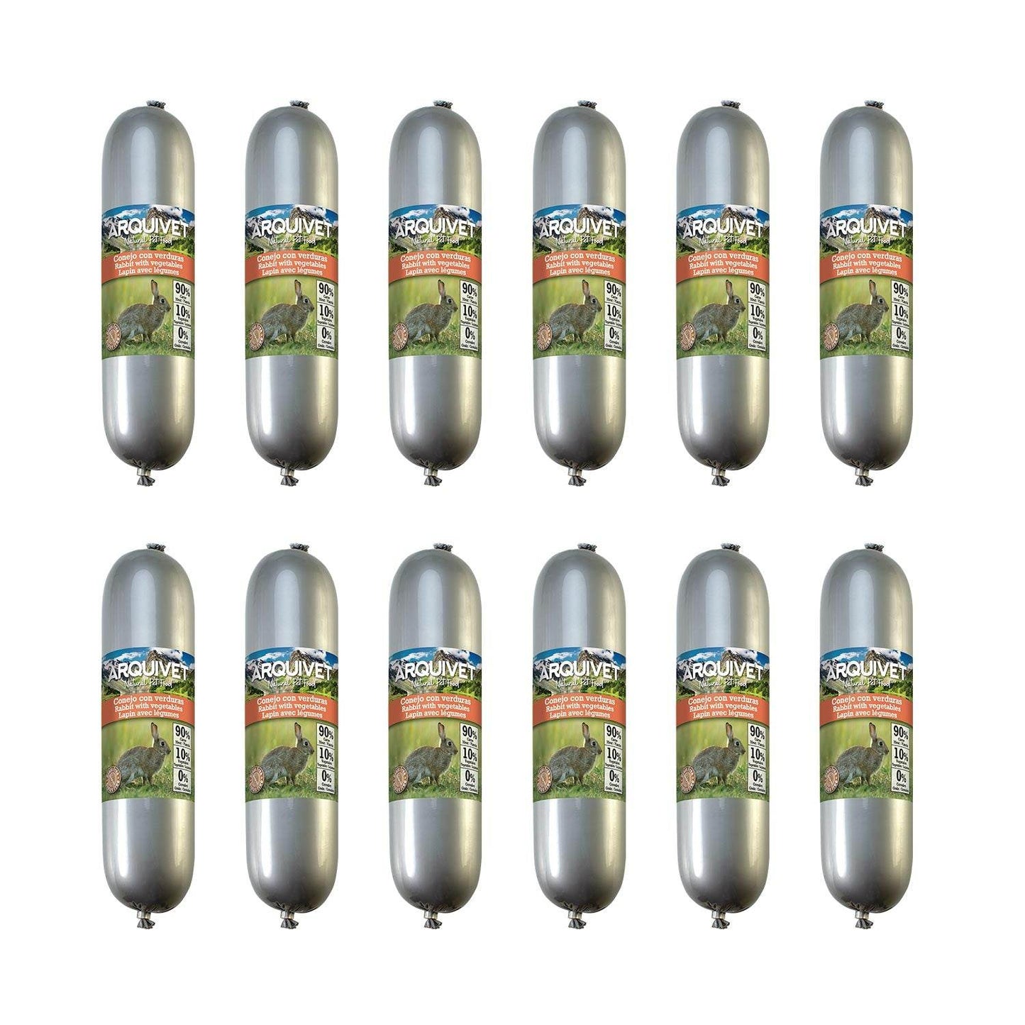 Natural Wet Food - Conejo y Verduras 500 g - Arquivet