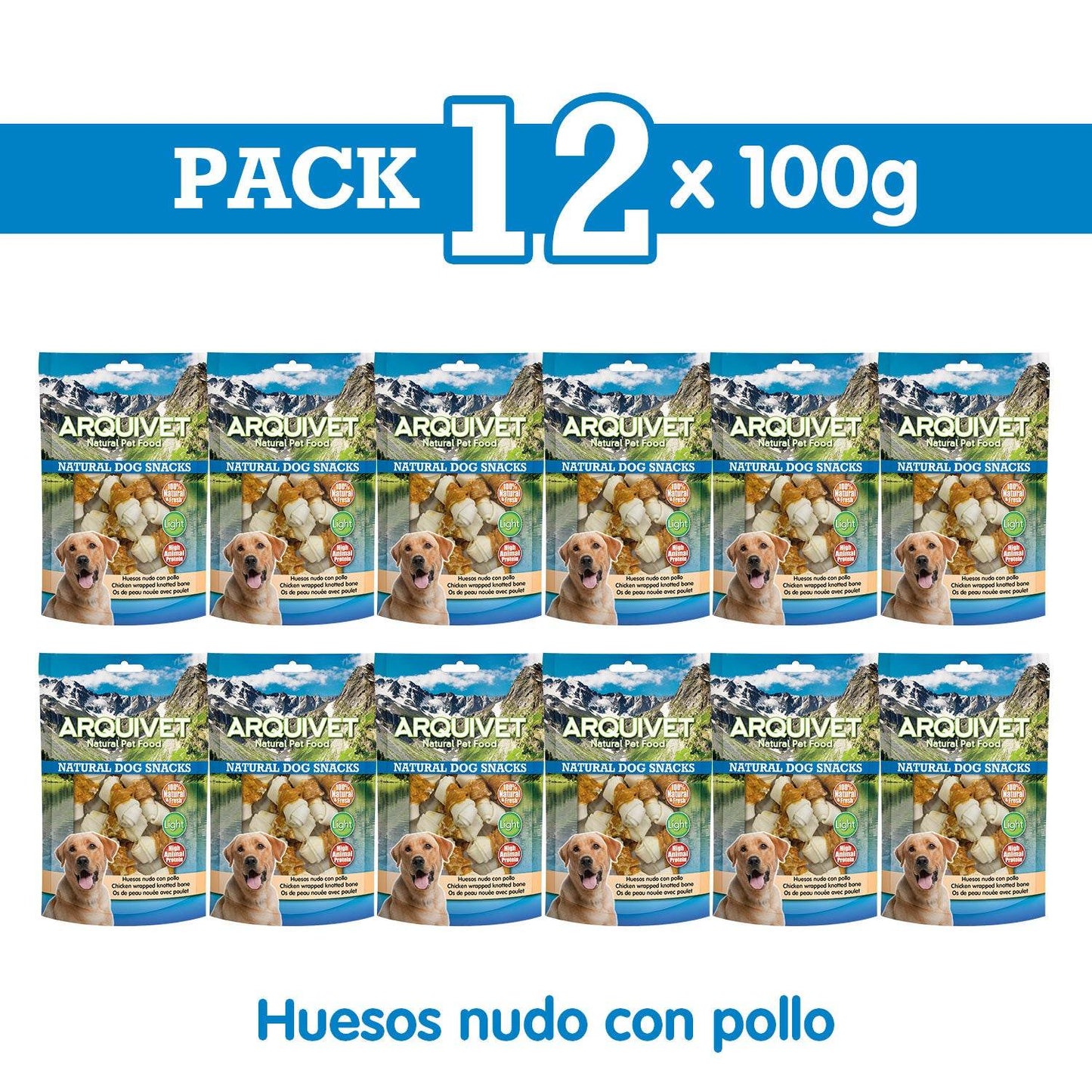 Huesitos nudo con pollo - Arquivet
