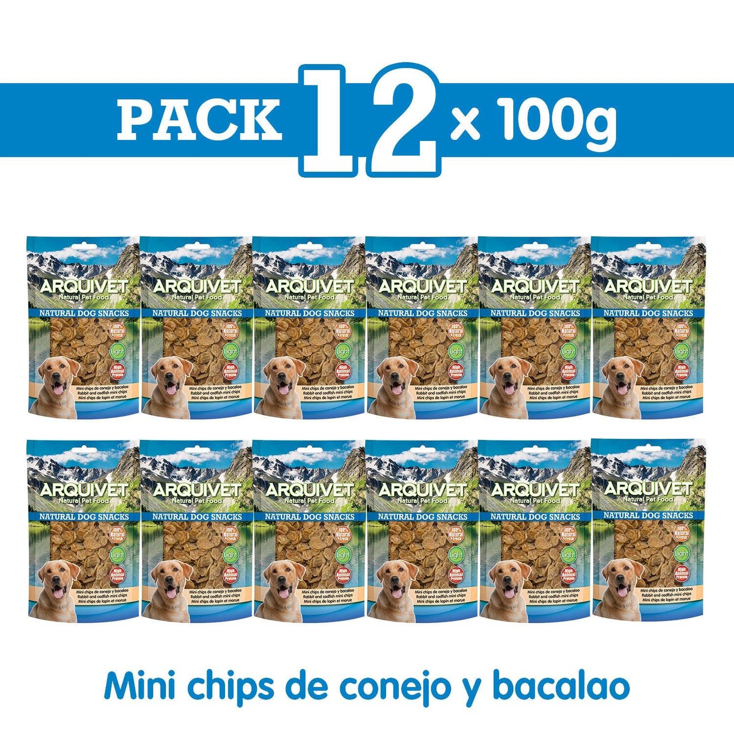 Mini chips de conejo y bacalao - Arquivet