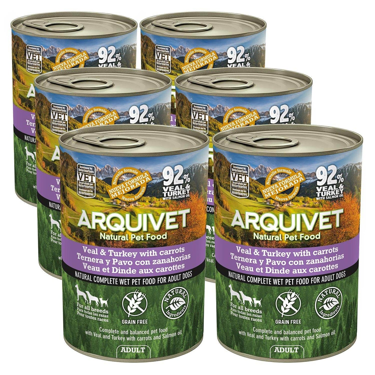 Paté 400g ADULT Pavo y Ternera - Arquivet