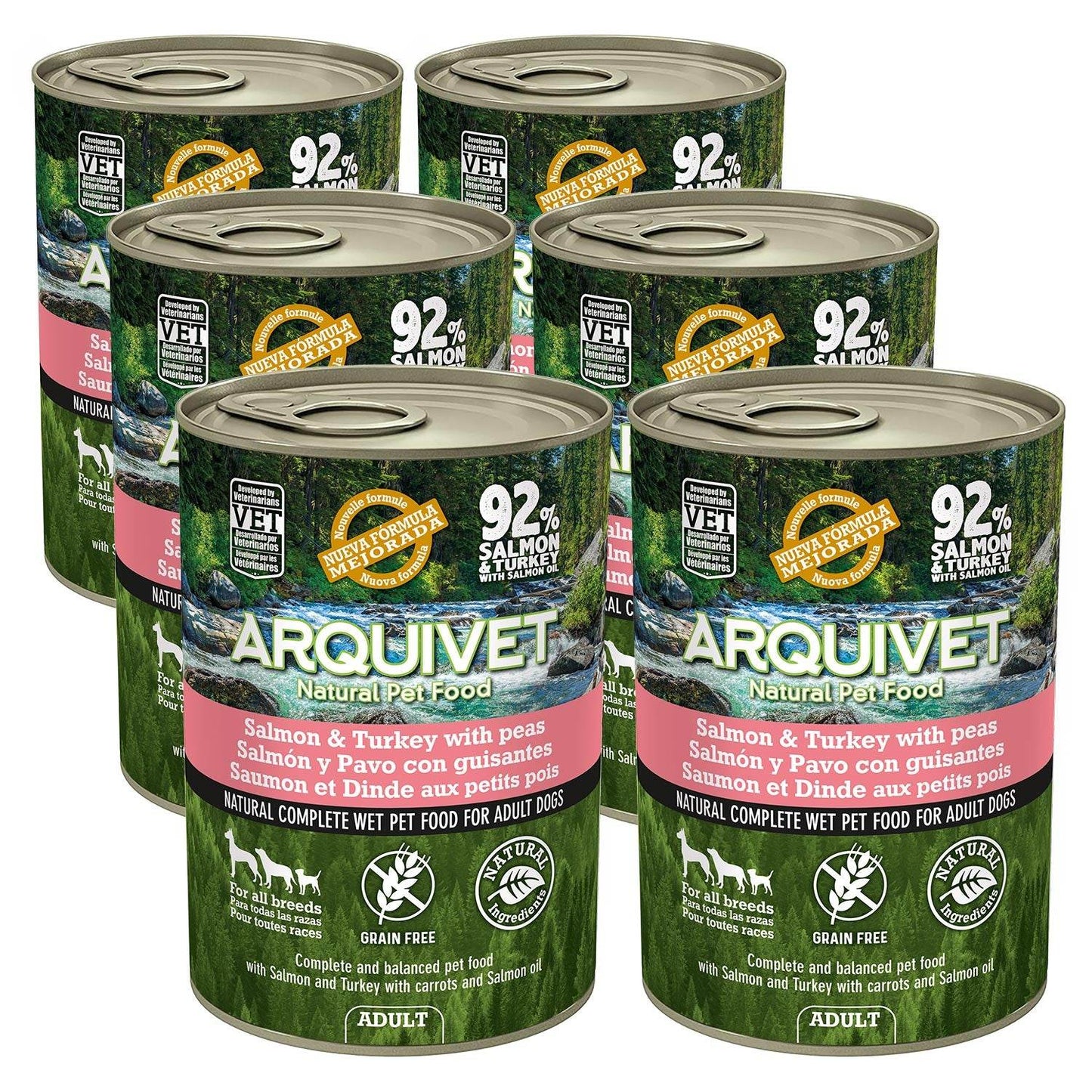 Paté 400g ADULT Salmon y Pavo - Arquivet