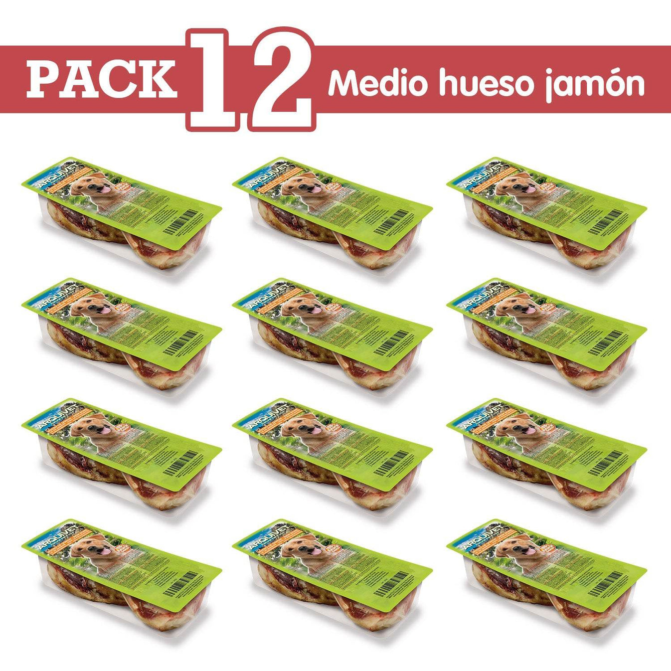 2 medios huesos de jamón serrano - Arquivet