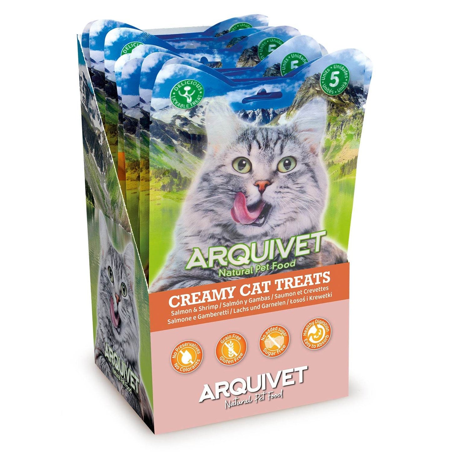 Snack cremoso de Salmón y gambas - Arquivet
