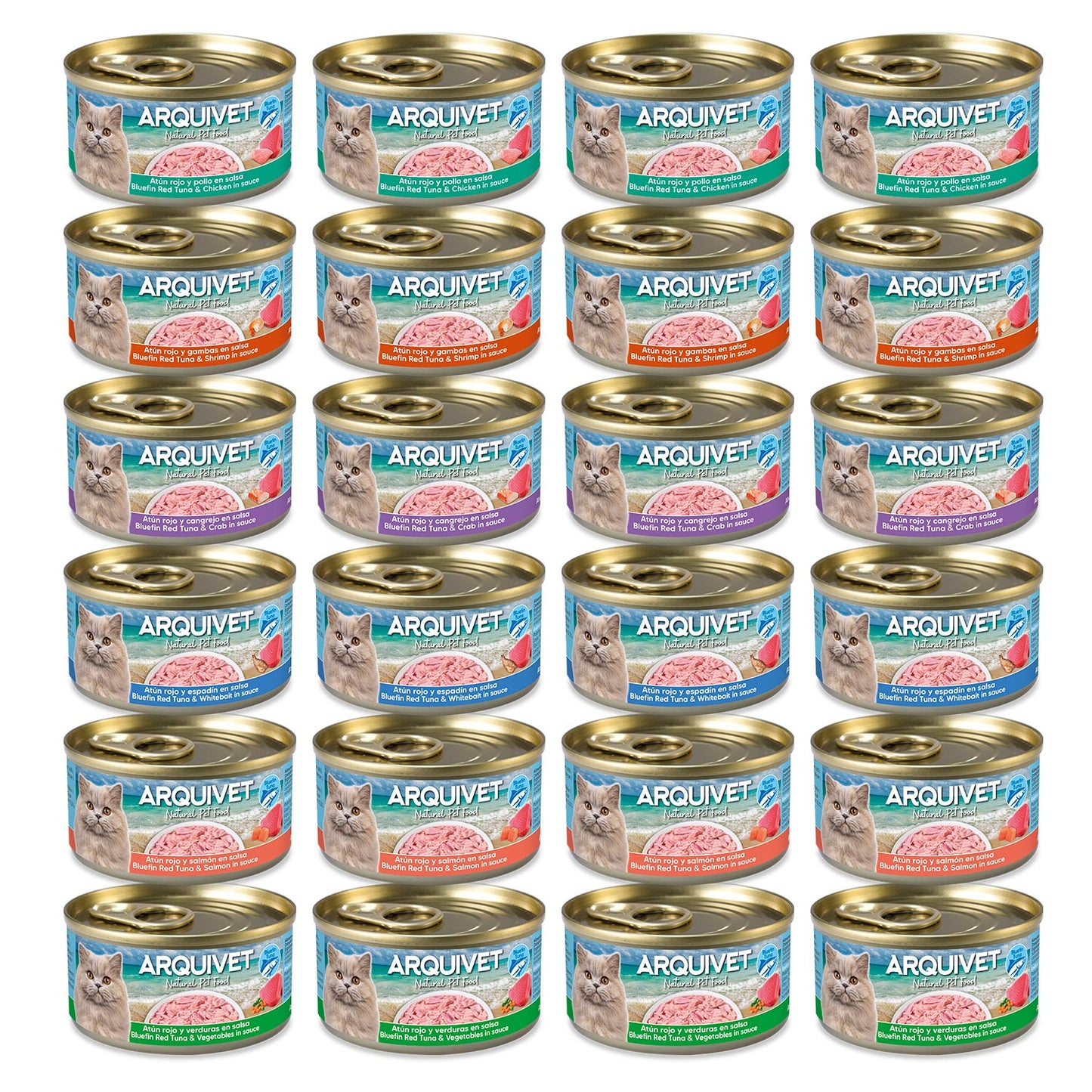 Atún rojo en salsa - Veriety Pack (6 sabores)