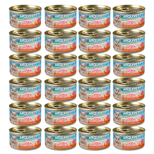 Thon rouge et crevettes en sauce - Mini filets