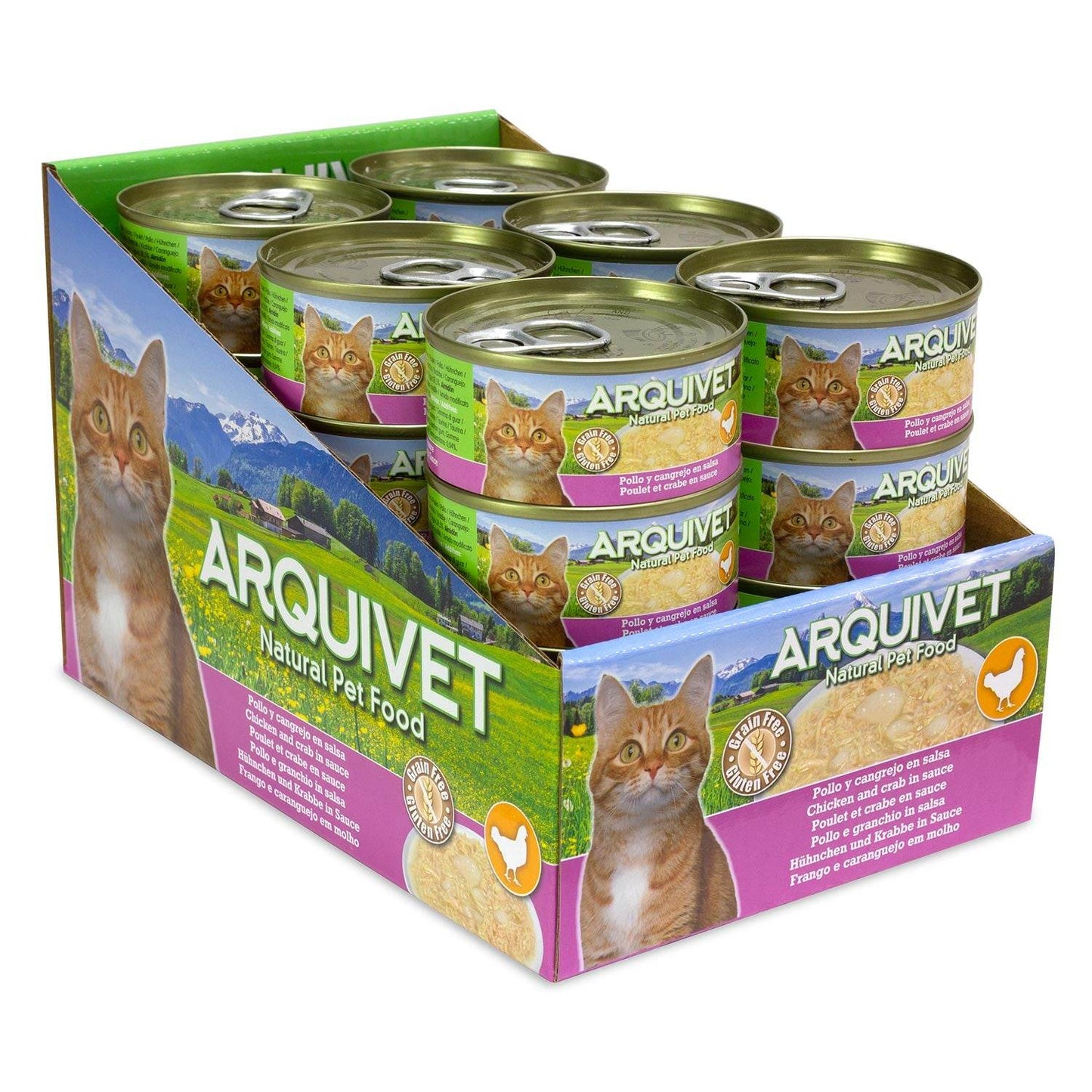 Pollo en salsa con Palito de Cangrejo 80gr. - Arquivet
