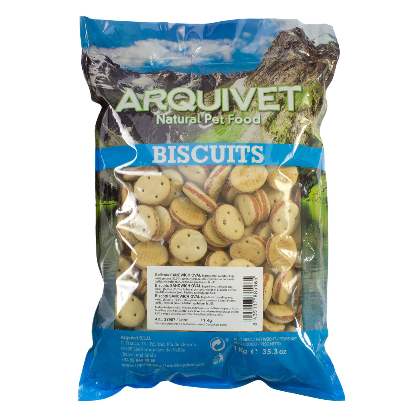 Galletas "Sandwich Oval"