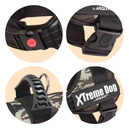 Imbragatura mimetica per cani Xtreme - Arquivet