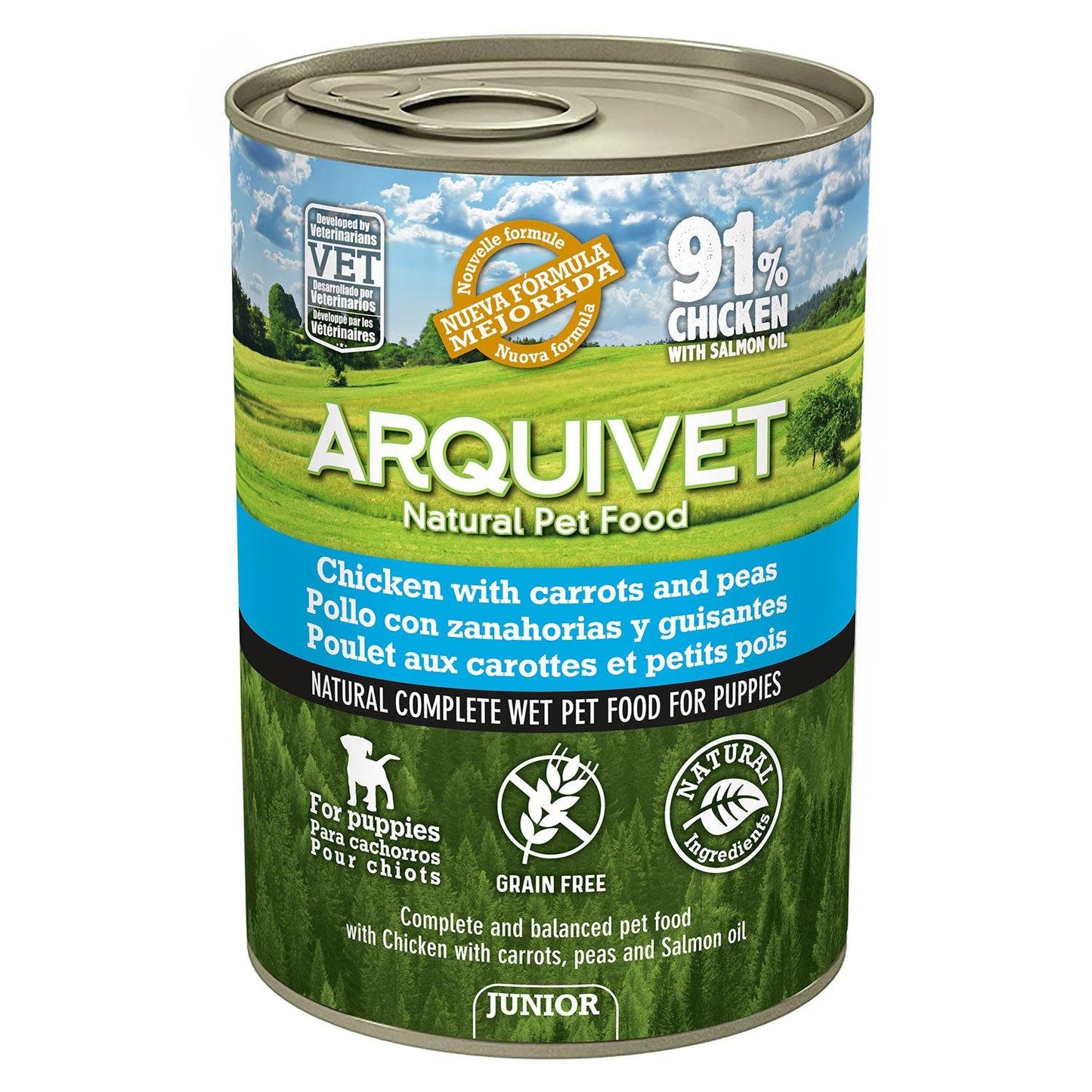 Paté 400g JUNIOR Pollo - Arquivet
