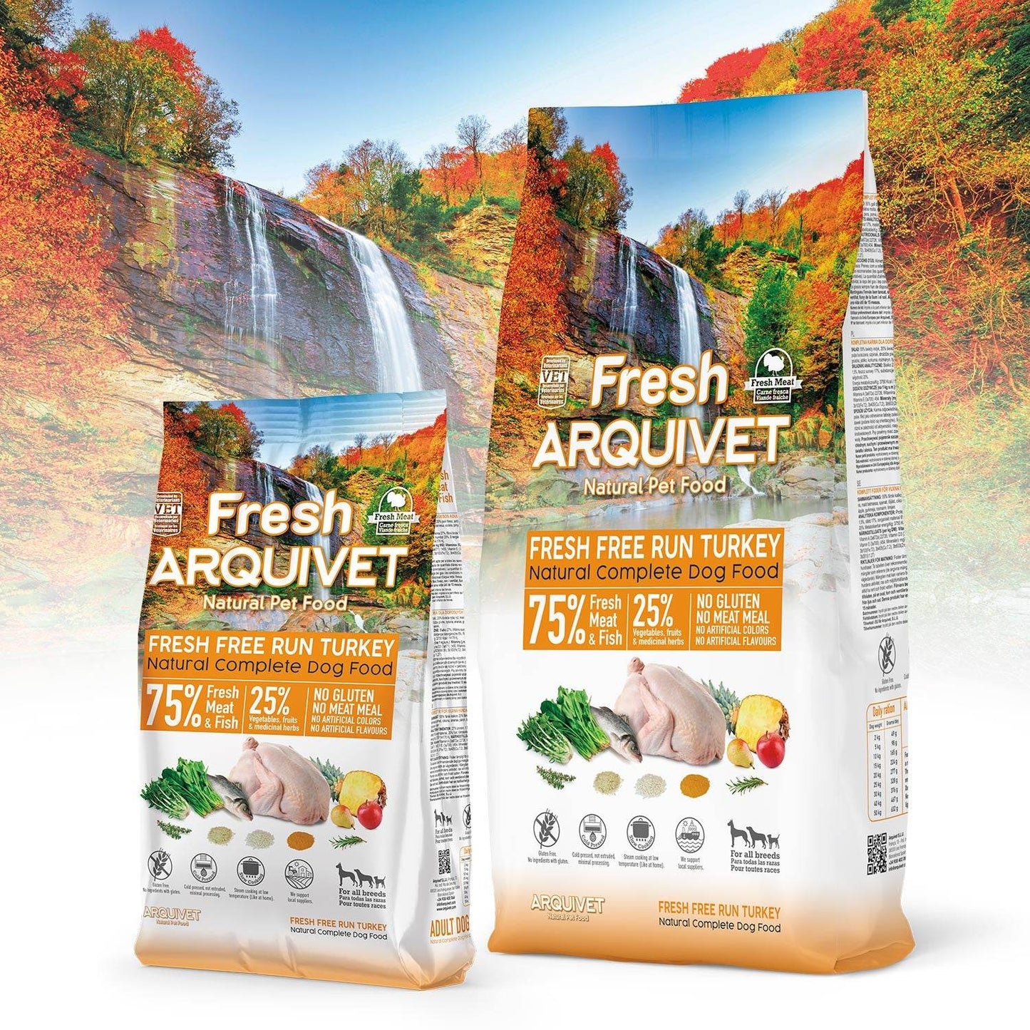 Aliment frais semi-humide pour dindes élevées en plein air - Arquivet