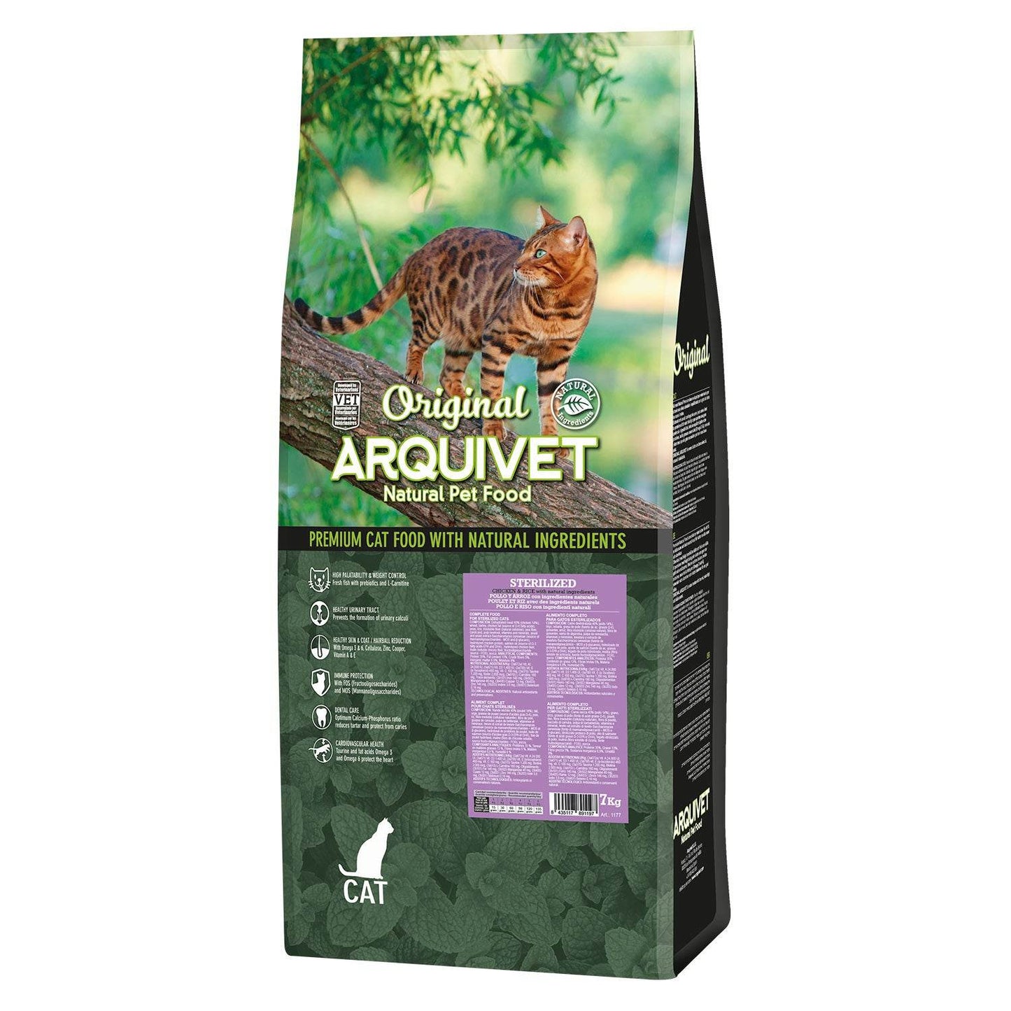 Original - Pienso de pollo y arroz para gatos esterilizados - Arquivet