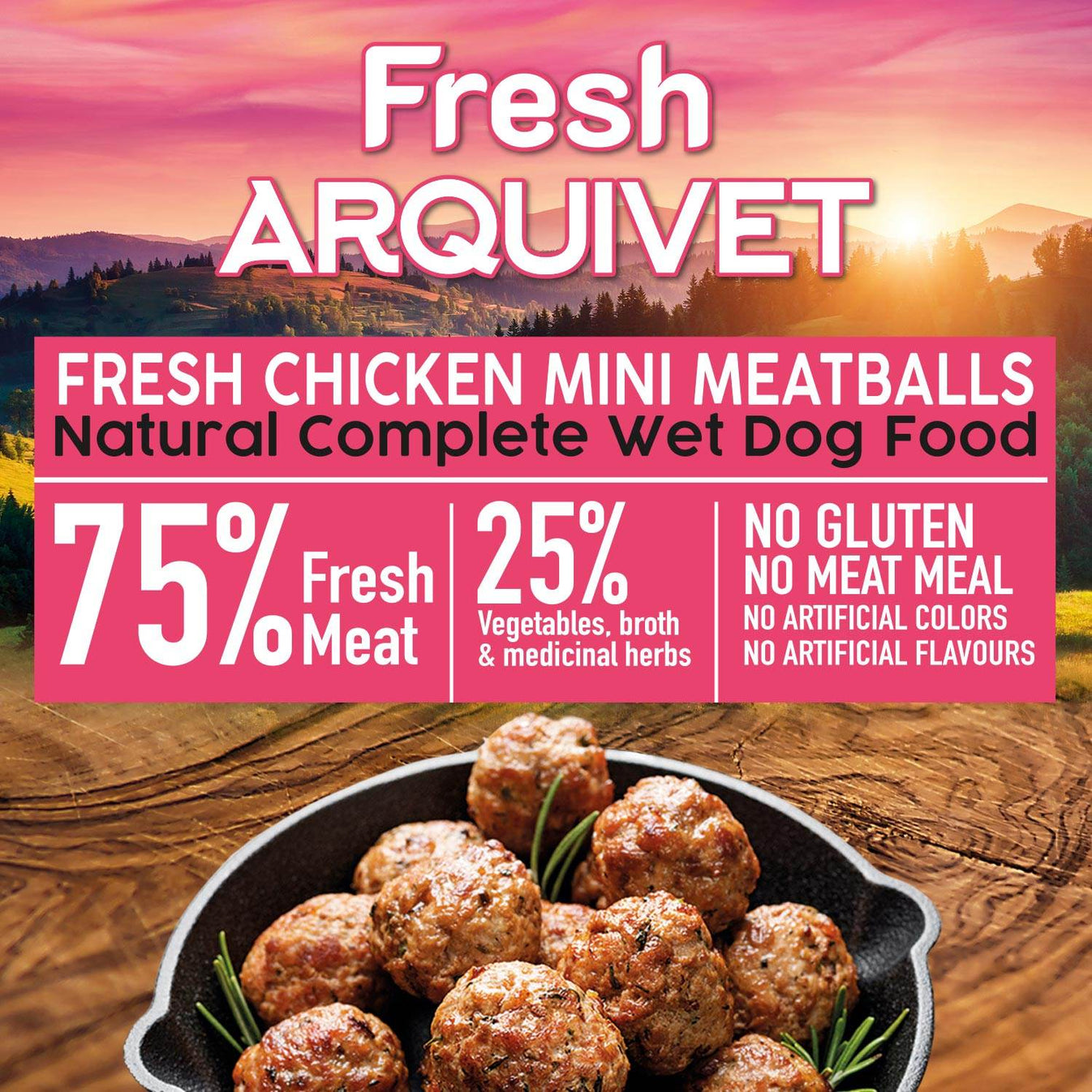 Fresh - Mini chicken meatballs - 200 gr - Arquivet