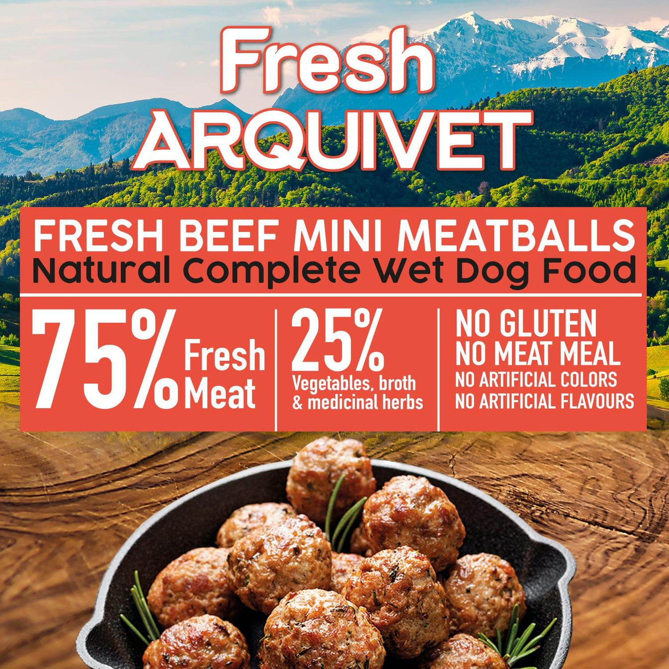 Fresh - Mini Beef Meatballs - 200 gr - Arquivet