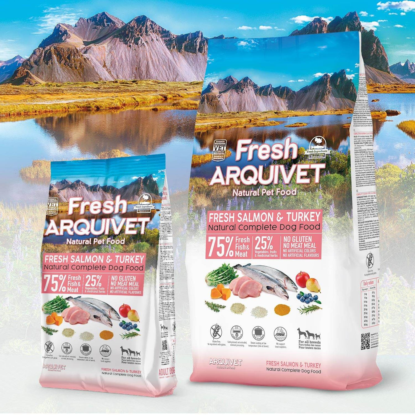 Fresh - Semi-moist Salmon and Turkey Feed - Arquivet