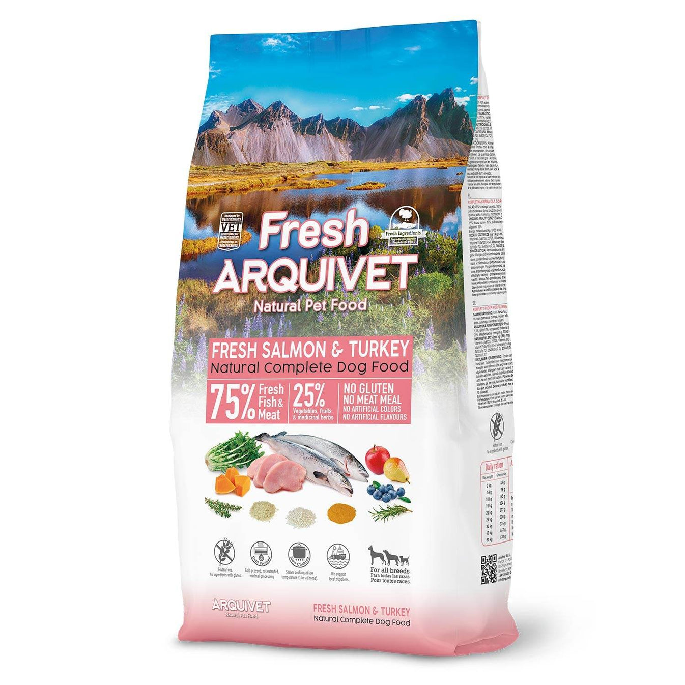 Fresh - Semi-moist Salmon and Turkey Feed - Arquivet
