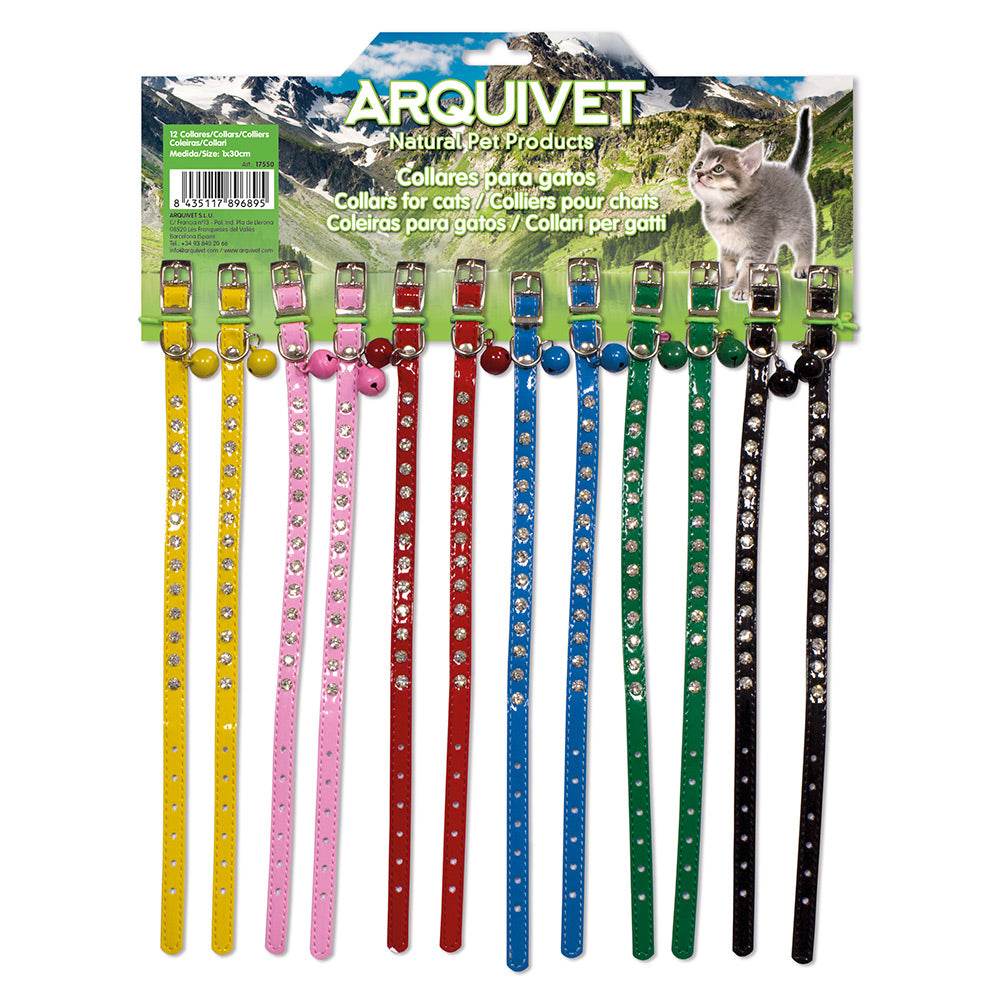 Display 12 collares de gato - colores variados - Arquivet