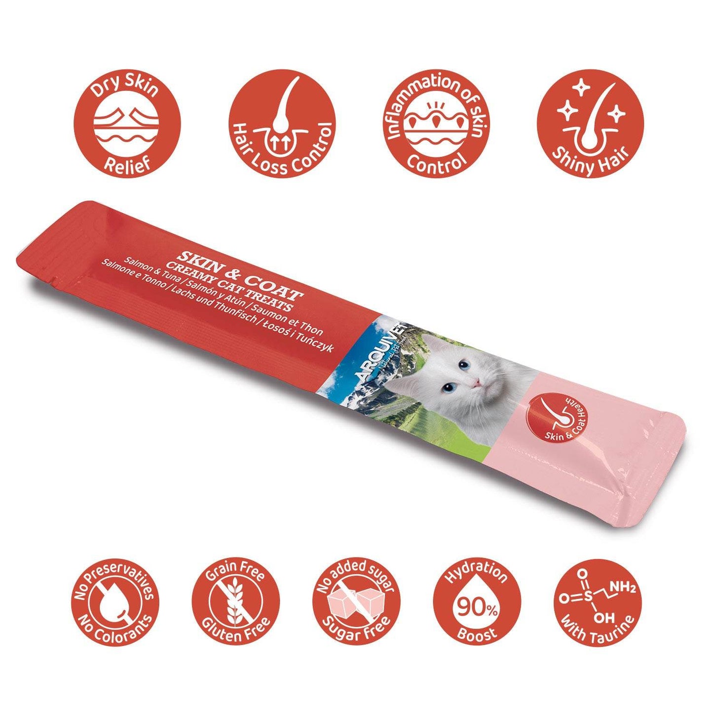 Snack cremoso de salmón y atún - SKIN & COAT - Arquivet