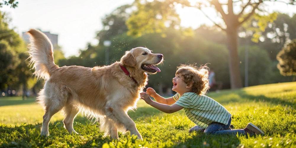 Viver com cães melhora o crescimento emocional das crianças.