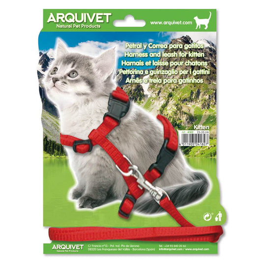 Petral + Tirador para gatitos - 23-32 cm - Arquivet