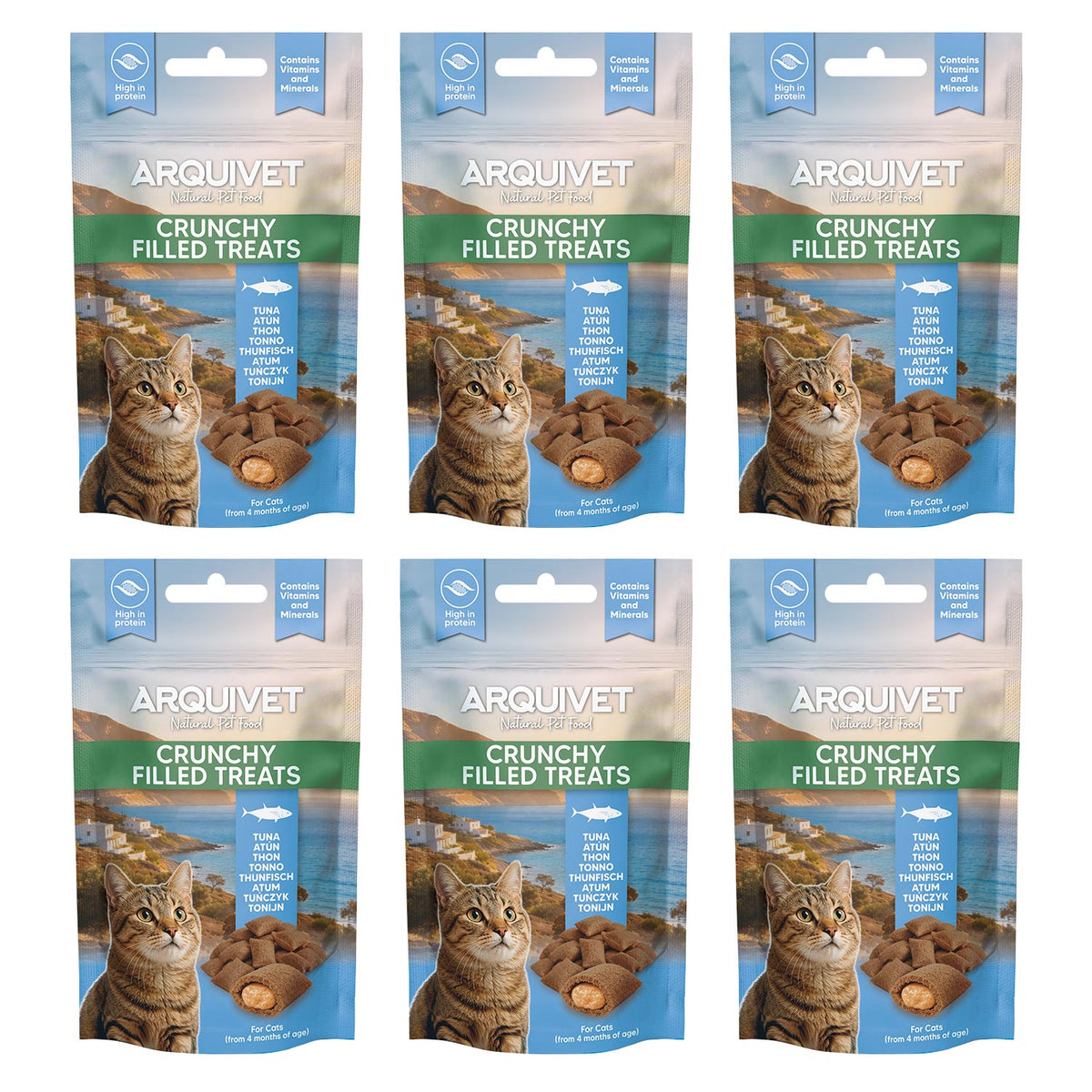 Crunchy Filled Treats de Atún - Snacks crujientes para Gato