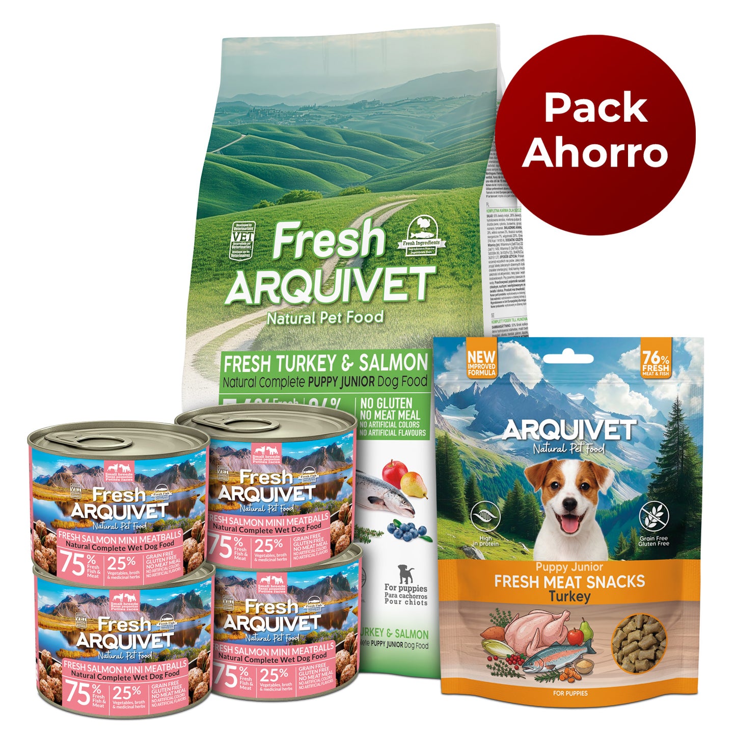 Embalagem Económica - Ração Energética para Cachorros 10kg.