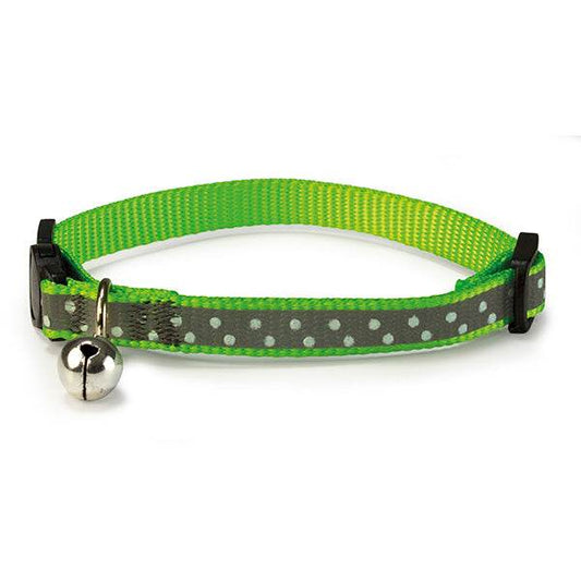 Collar gato reflectante verde 1x20/25 cm. - Arquivet